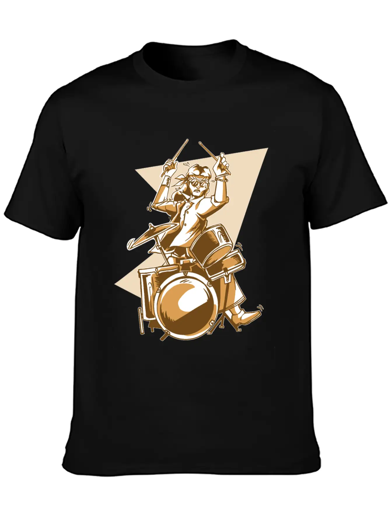 Cool Drummer Stylish Everyday T-Shirt – Unisex Basic Cotton Tee