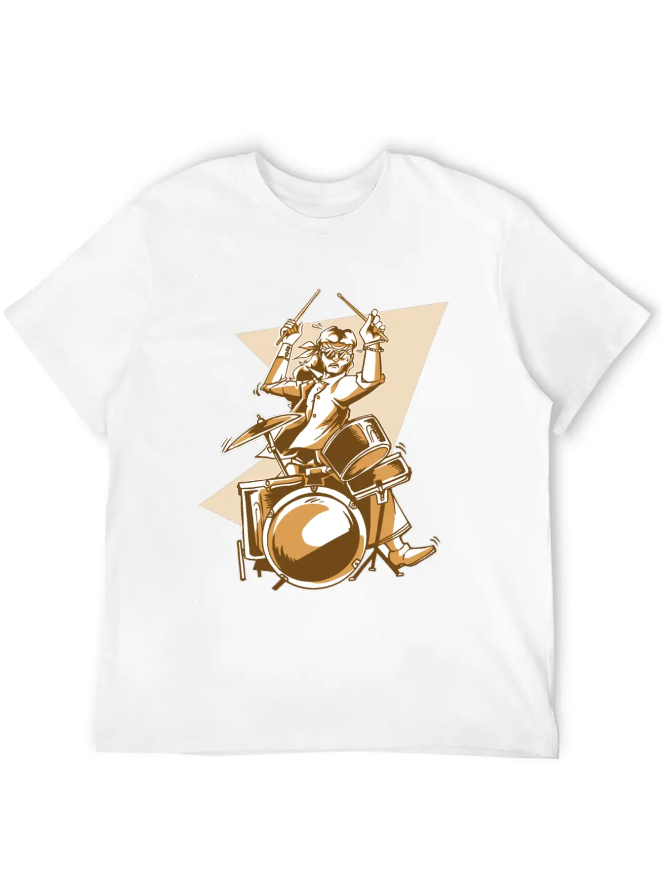 Cool Drummer Stylish Everyday T-Shirt – Unisex Basic Cotton Tee