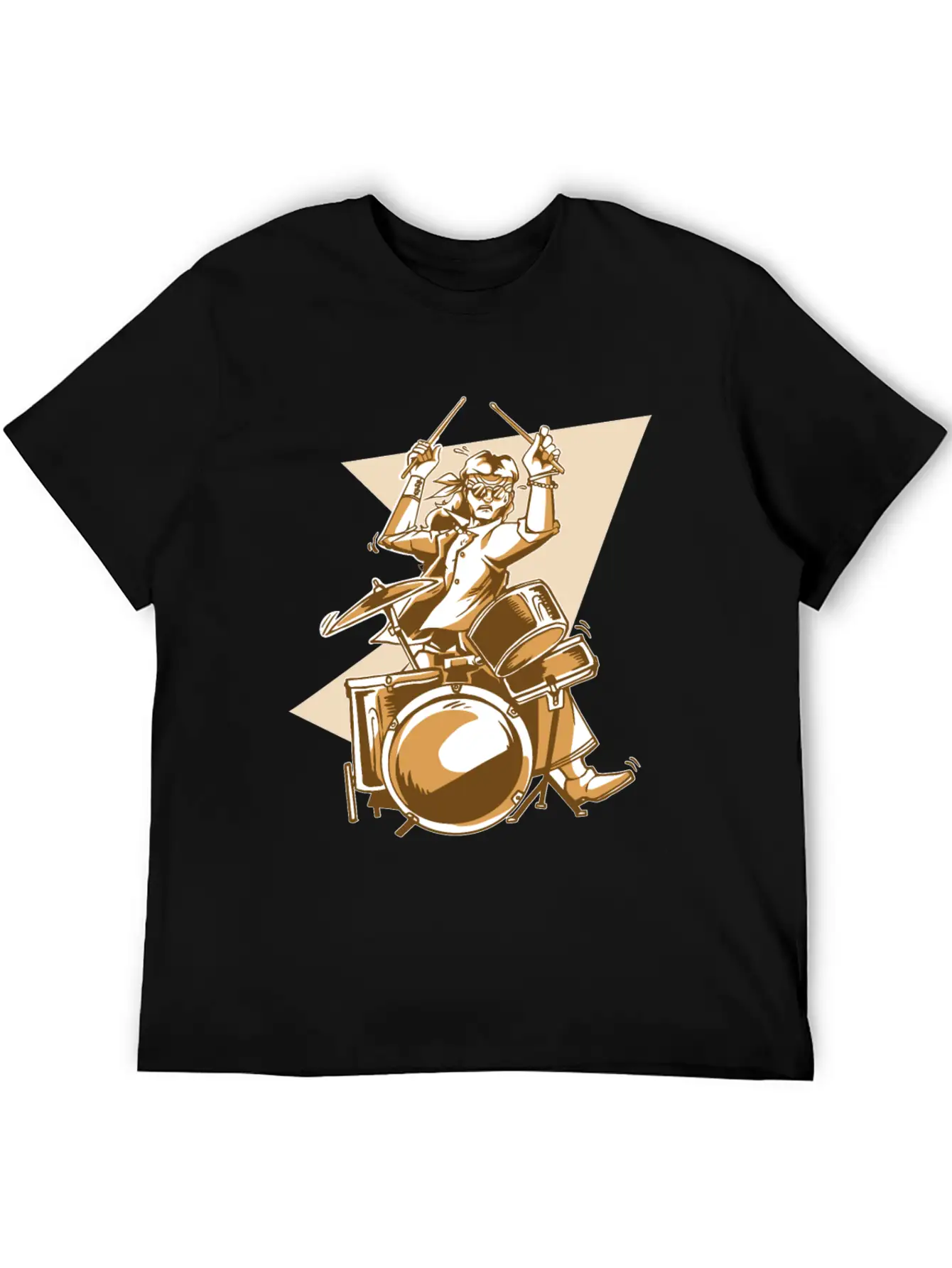 Cool Drummer Stylish Everyday T-Shirt – Unisex Basic Cotton Tee