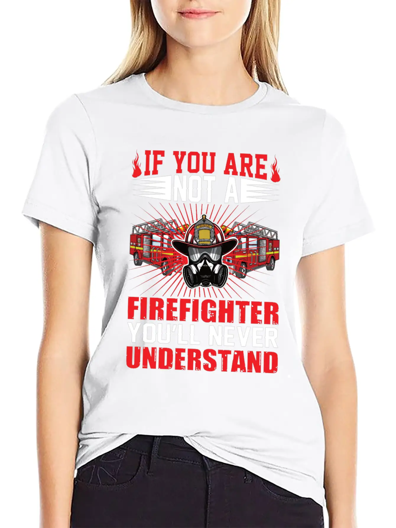 Cool Fire Department Saying Fire Department Basic Graphic T-Shirt – Daily Comfort In Soft Cotton
