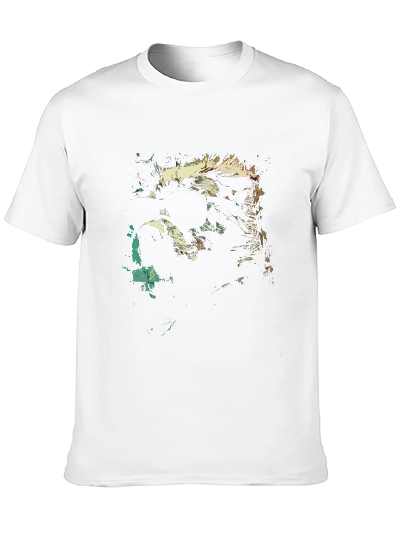 Cool Gangster Dog Grunge Portrait T-Shirt Timeless Short Sleeve Tee – Comfy And Minimalist Design