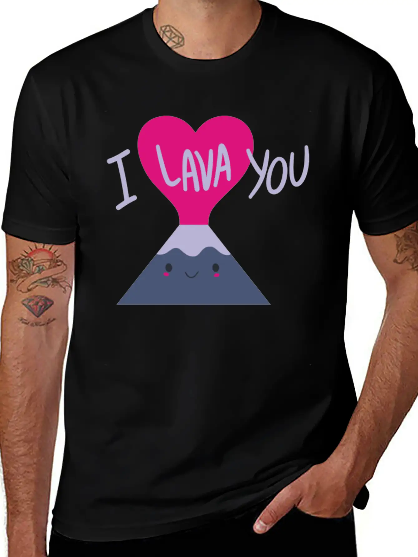 Cool I Lava You Valentine S Day Unisex Short Sleeve Soft Cotton T-Shirt – Casual Everyday Wear