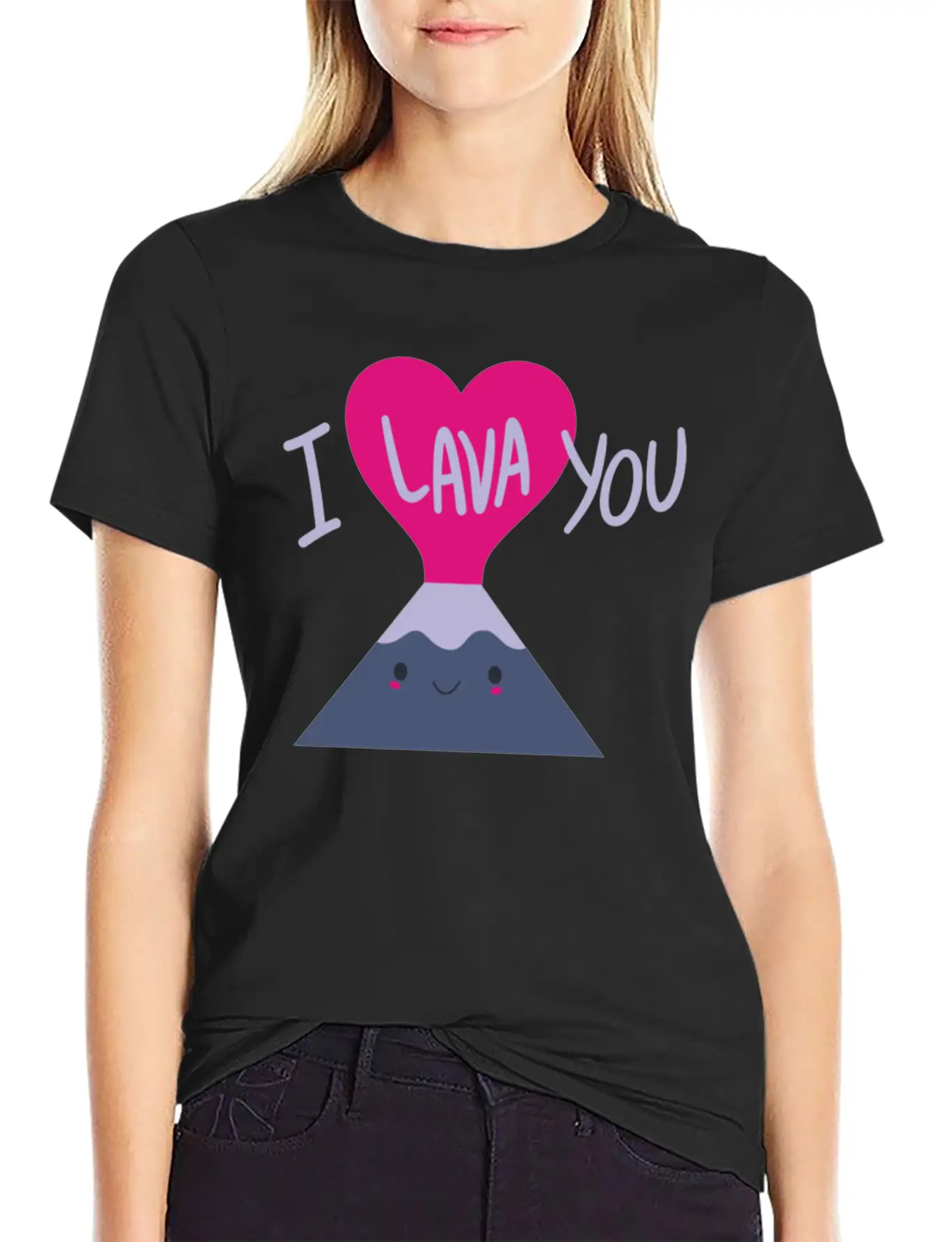 Cool I Lava You Valentine S Day Unisex Short Sleeve Soft Cotton T-Shirt – Casual Everyday Wear