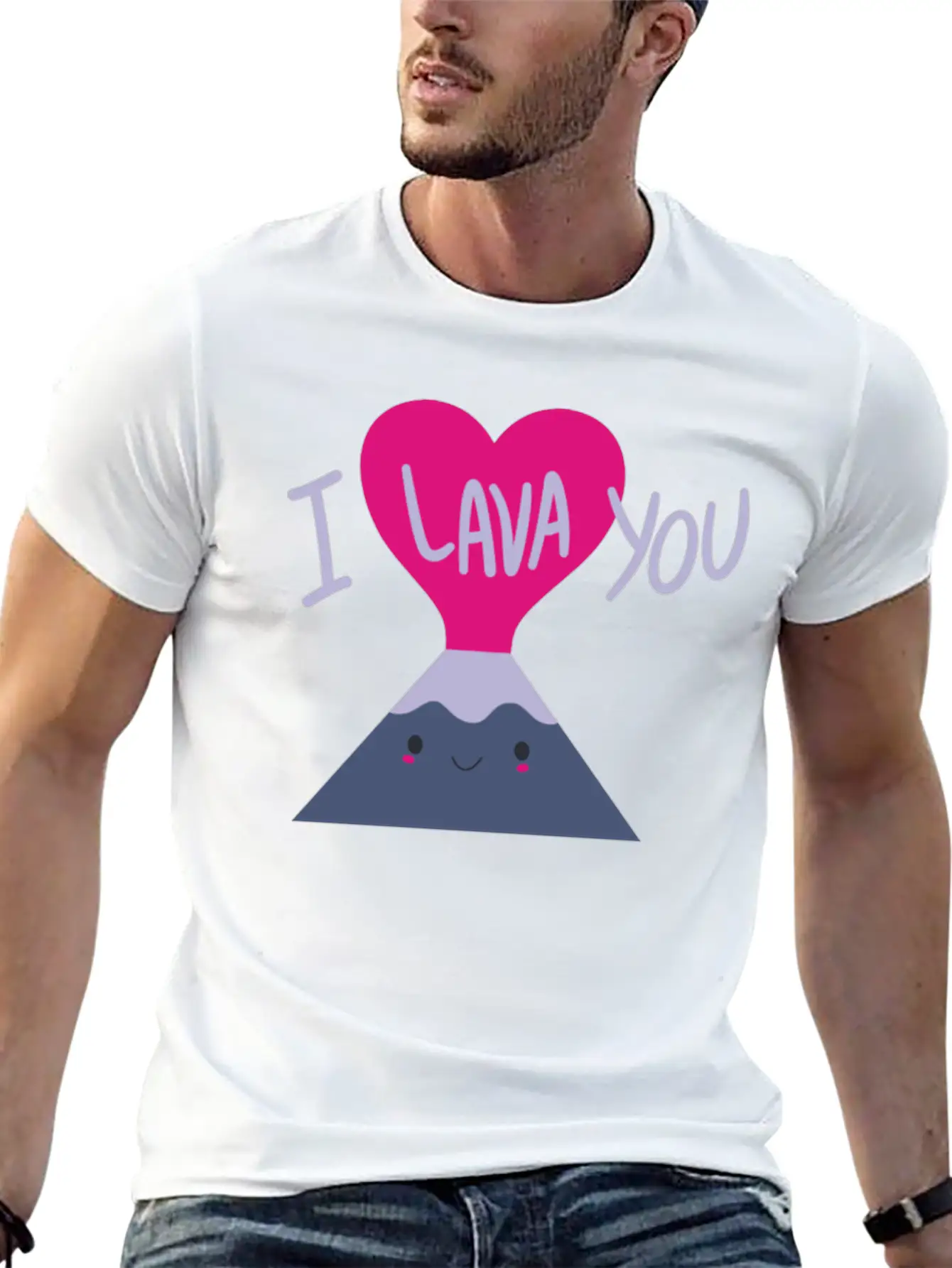 Cool I Lava You Valentine S Day Unisex Short Sleeve Soft Cotton T-Shirt – Casual Everyday Wear