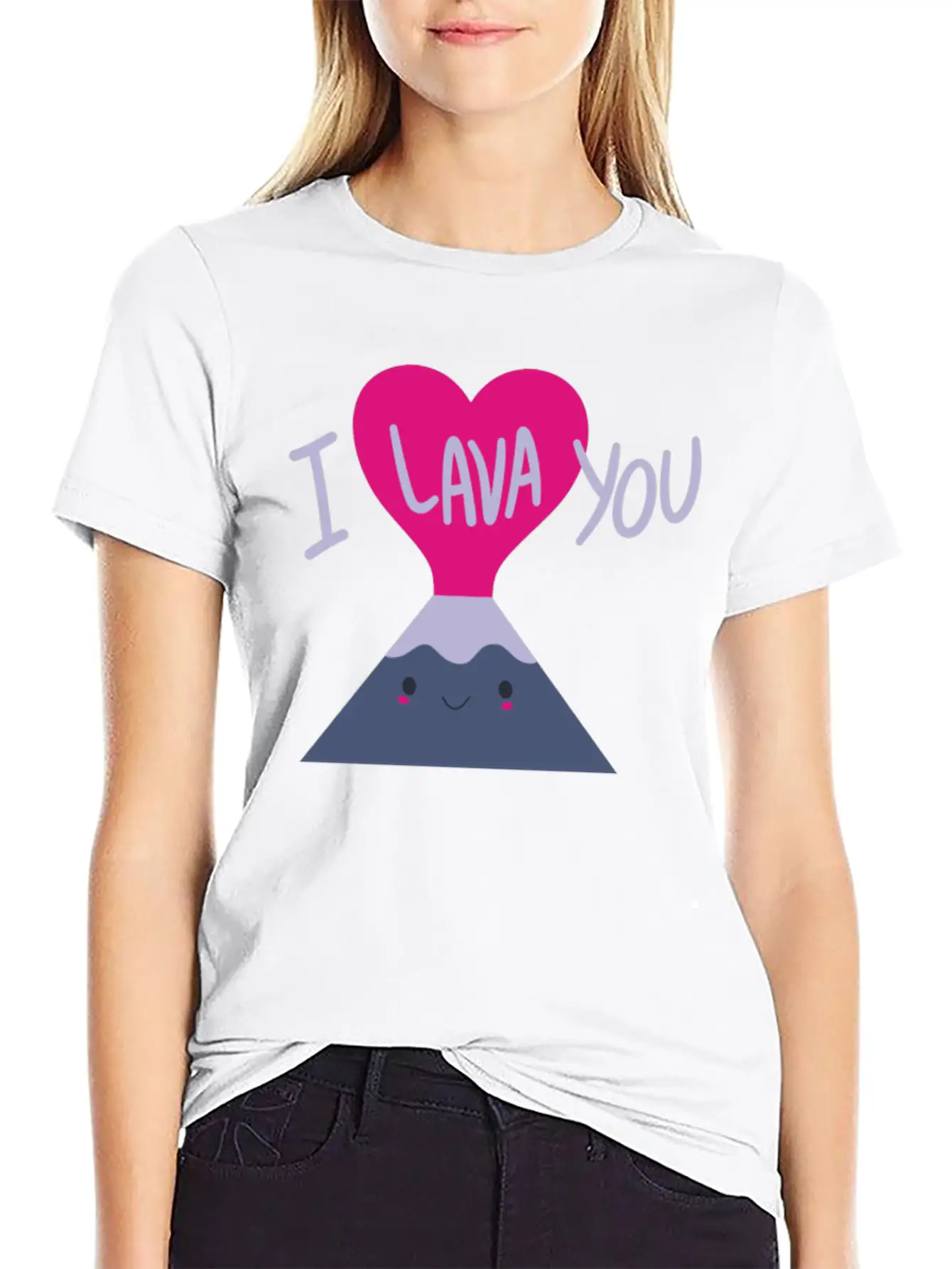 Cool I Lava You Valentine S Day Unisex Short Sleeve Soft Cotton T-Shirt – Casual Everyday Wear