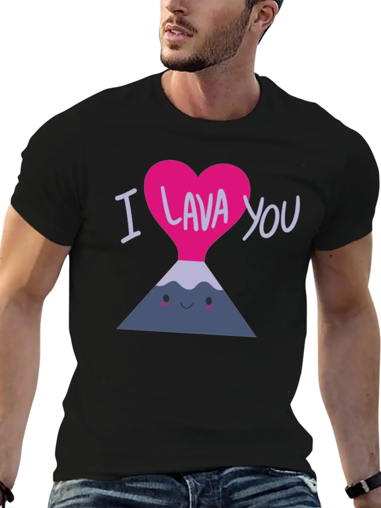 Cool I Lava You Valentine S Day Unisex Short Sleeve Soft Cotton T-Shirt – Casual Everyday Wear