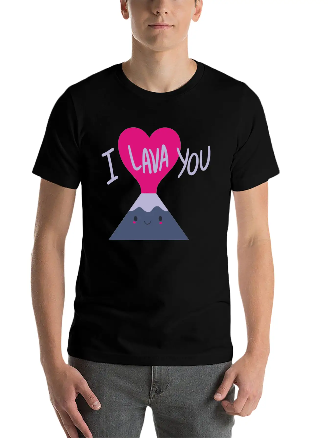 Cool I Lava You Valentine S Day Unisex Short Sleeve Soft Cotton T-Shirt – Casual Everyday Wear