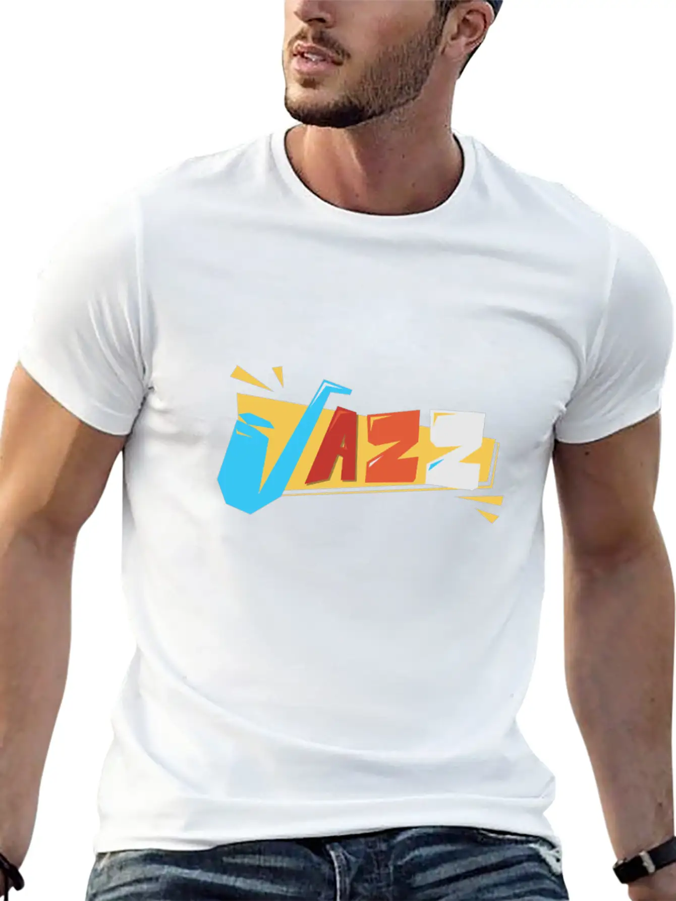 Cool Jazz Color Splash Art Jazz Music Lovers Gift Unisex Casual T-Shirt – Clean Design For Daily Comfort