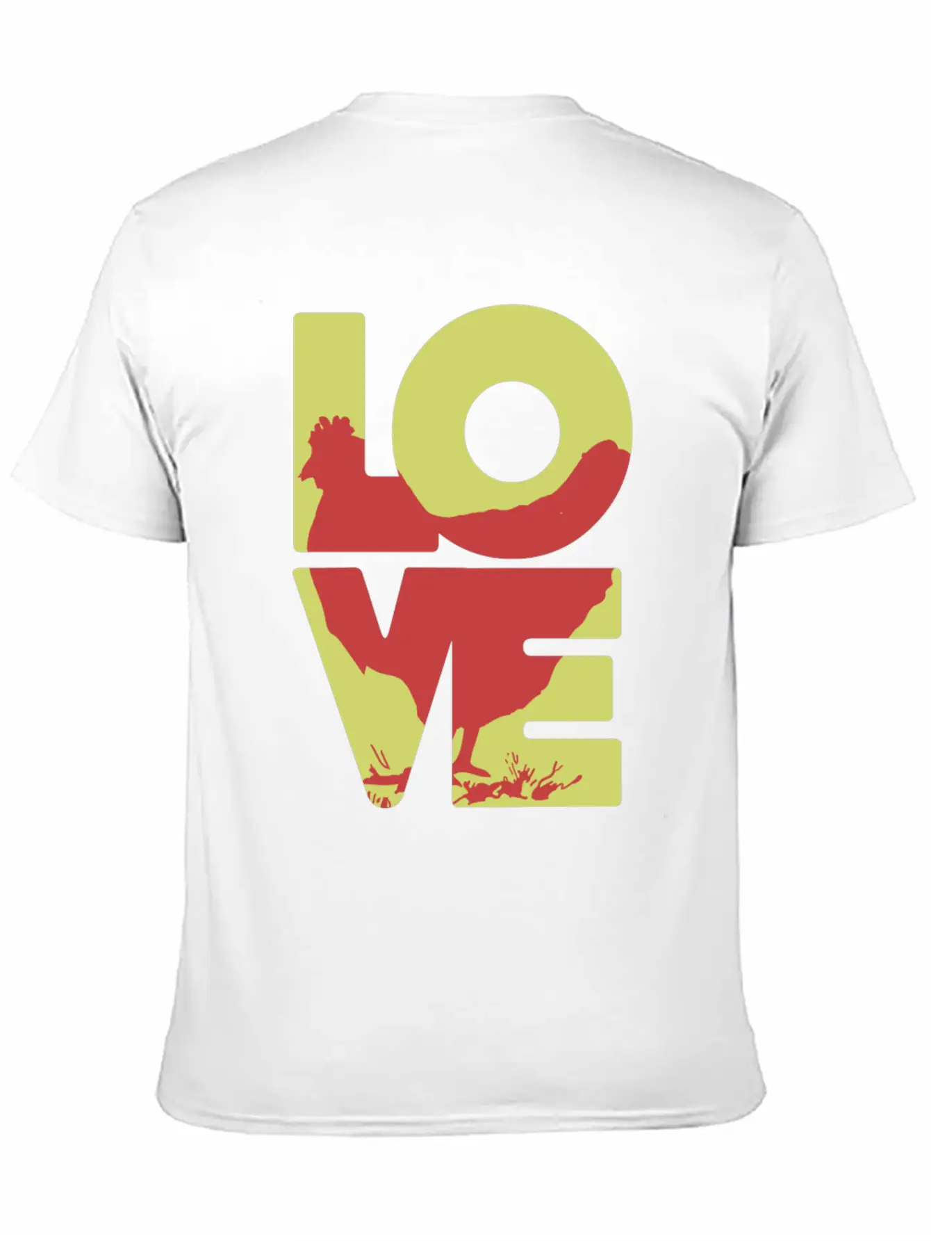 Cool Love Chicken T-shirt Stylish Everyday T-Shirt – Unisex Basic Cotton Tee