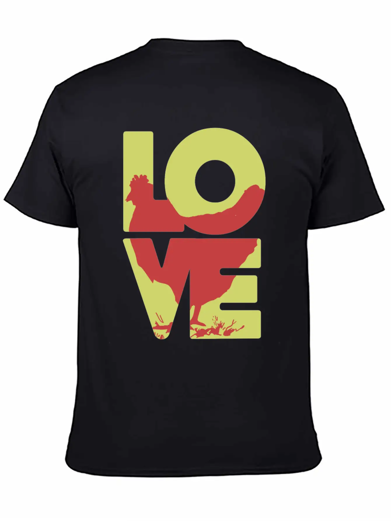 Cool Love Chicken T-shirt Stylish Everyday T-Shirt – Unisex Basic Cotton Tee