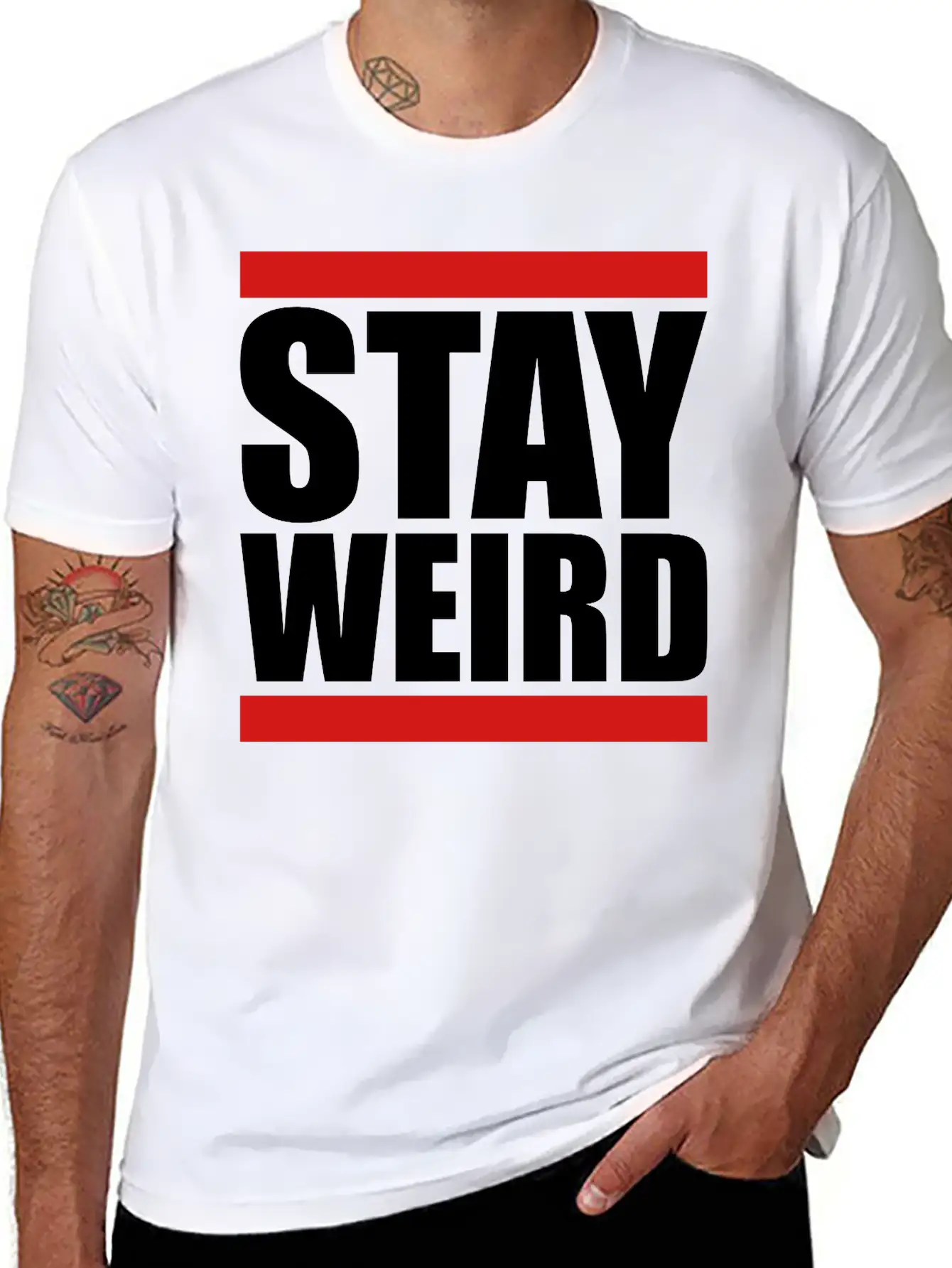 Cool Stay Weird Basic Graphic T-Shirt – Daily Comfort In Soft Cotton