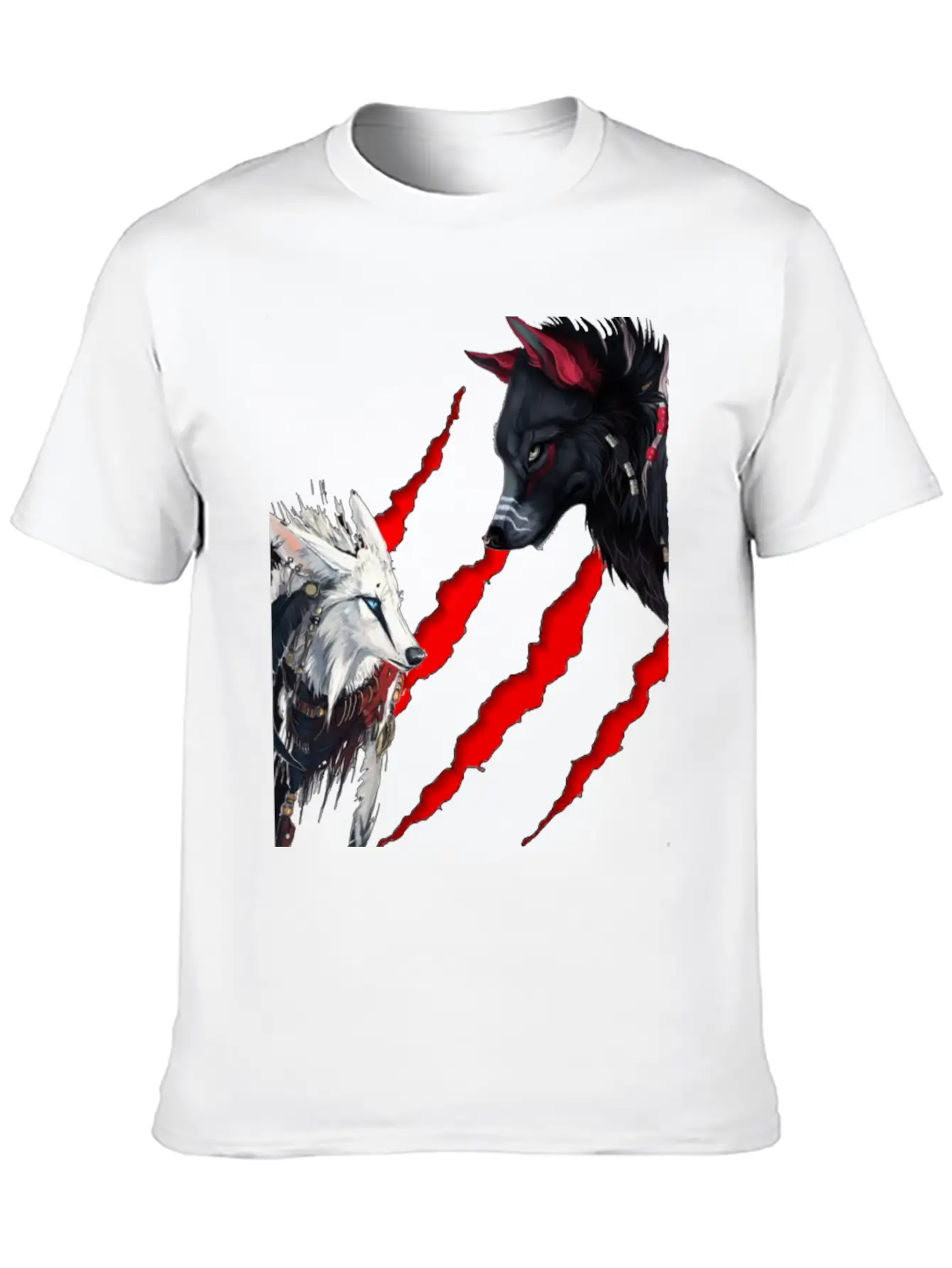 Cool Wolf Design Stylish Everyday T-Shirt – Unisex Basic Cotton Tee