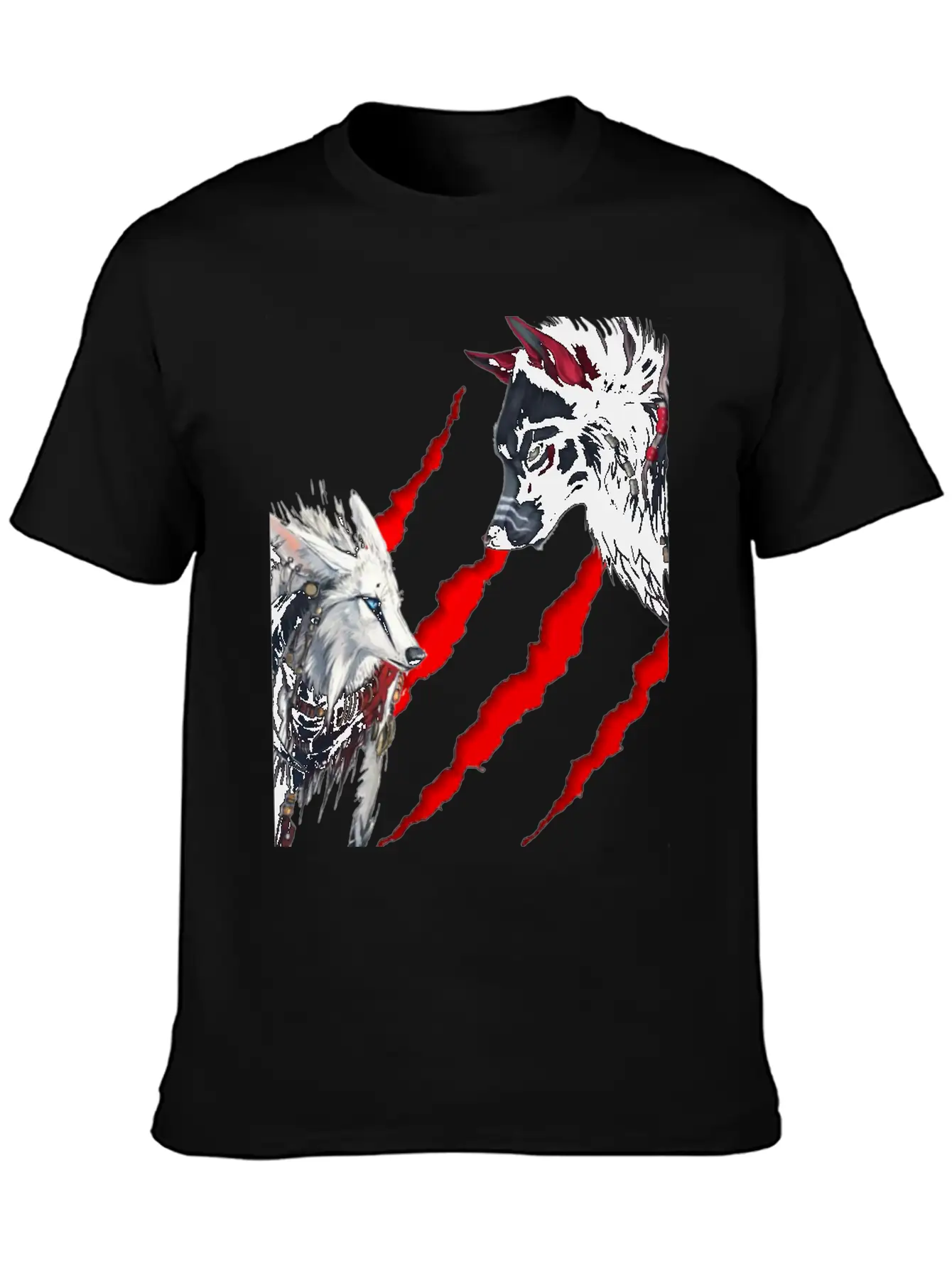 Cool Wolf Design Stylish Everyday T-Shirt – Unisex Basic Cotton Tee