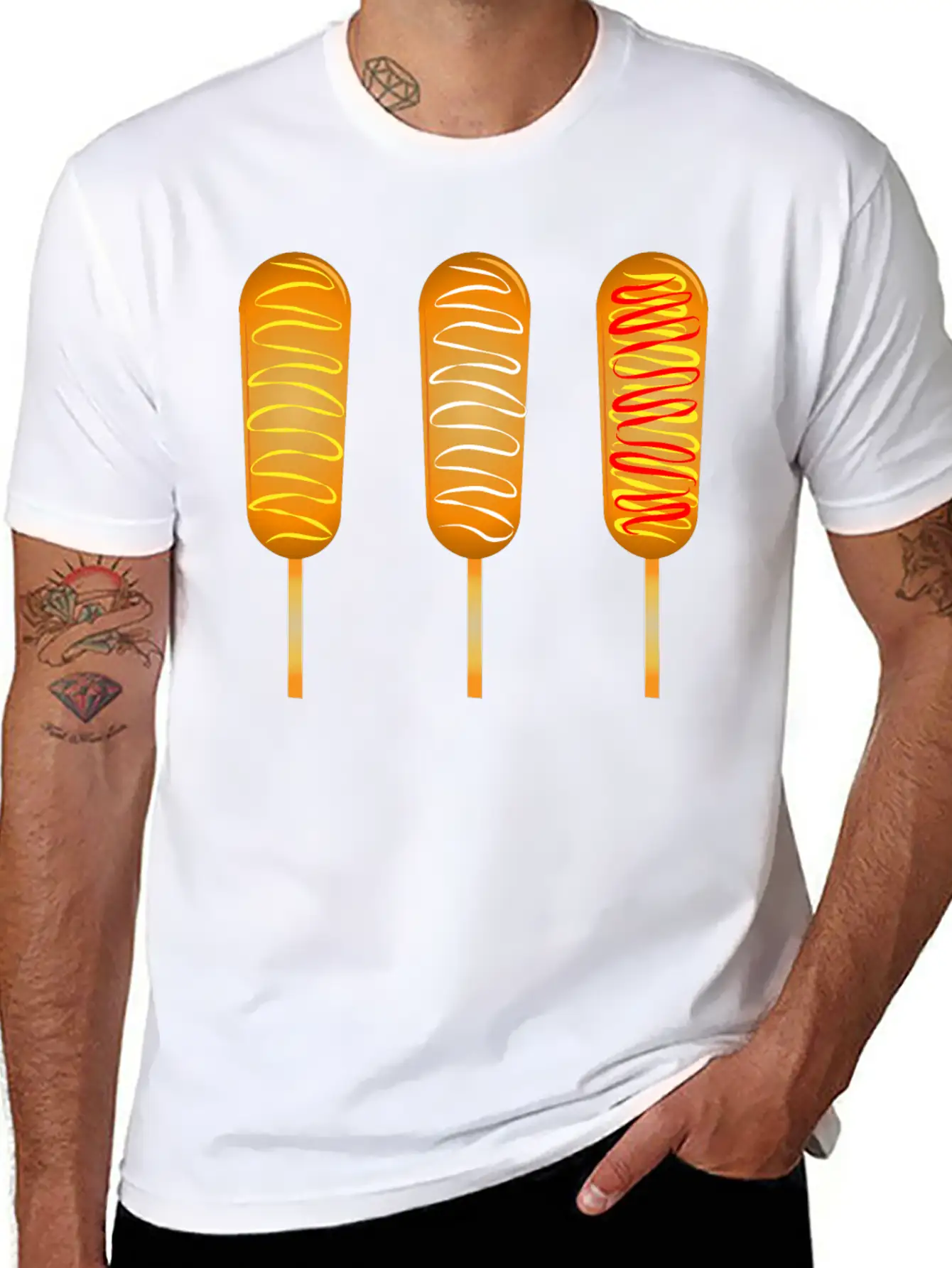 Corn Dogs Timeless Short Sleeve Tee – Comfy And Minimalist Design