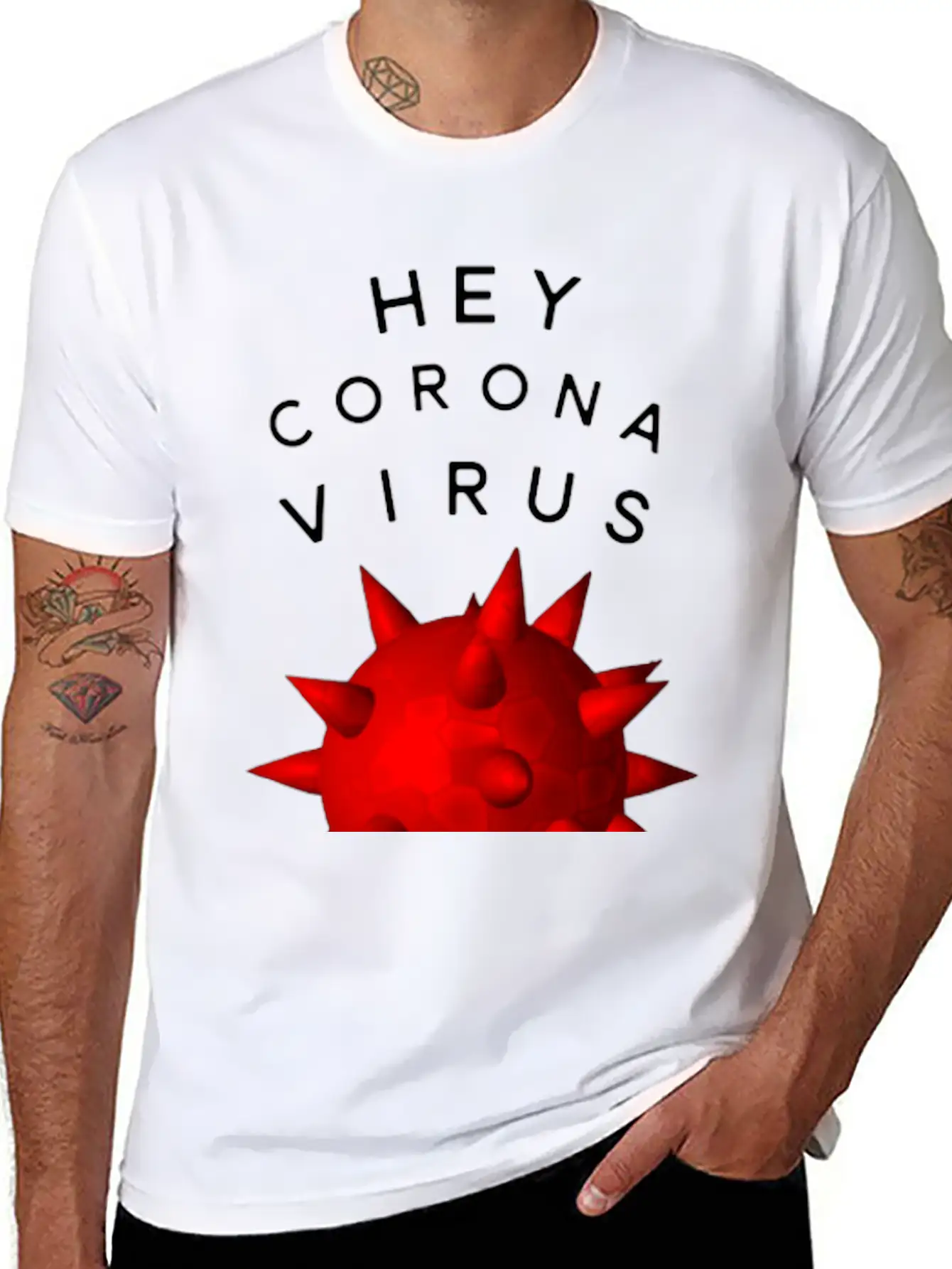Corona Virus Stylish Everyday T-Shirt – Unisex Basic Cotton Tee