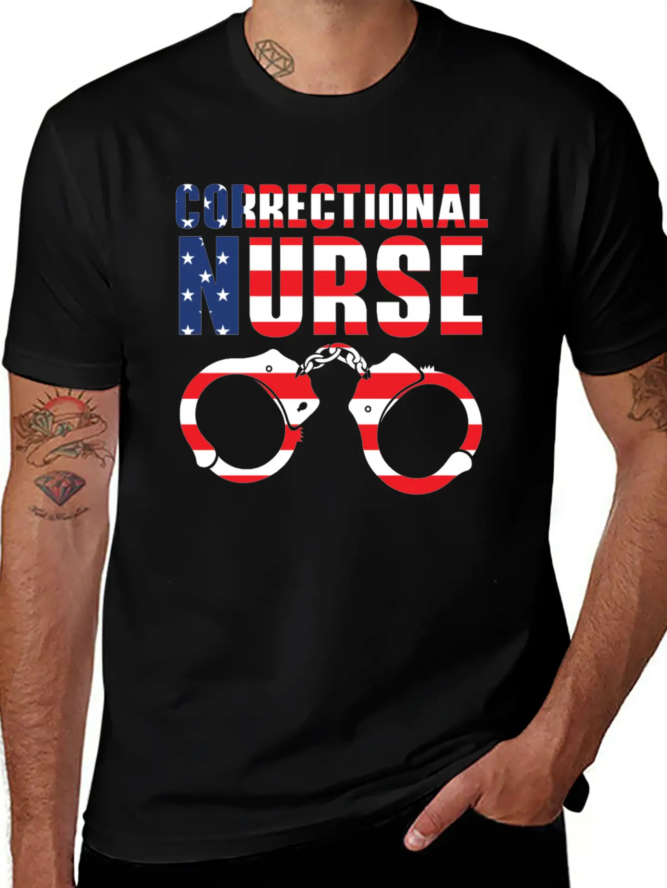 Correctional Nurse Medical Worker Prison Nurse USA Stylish Everyday T-Shirt – Unisex Basic Cotton Tee