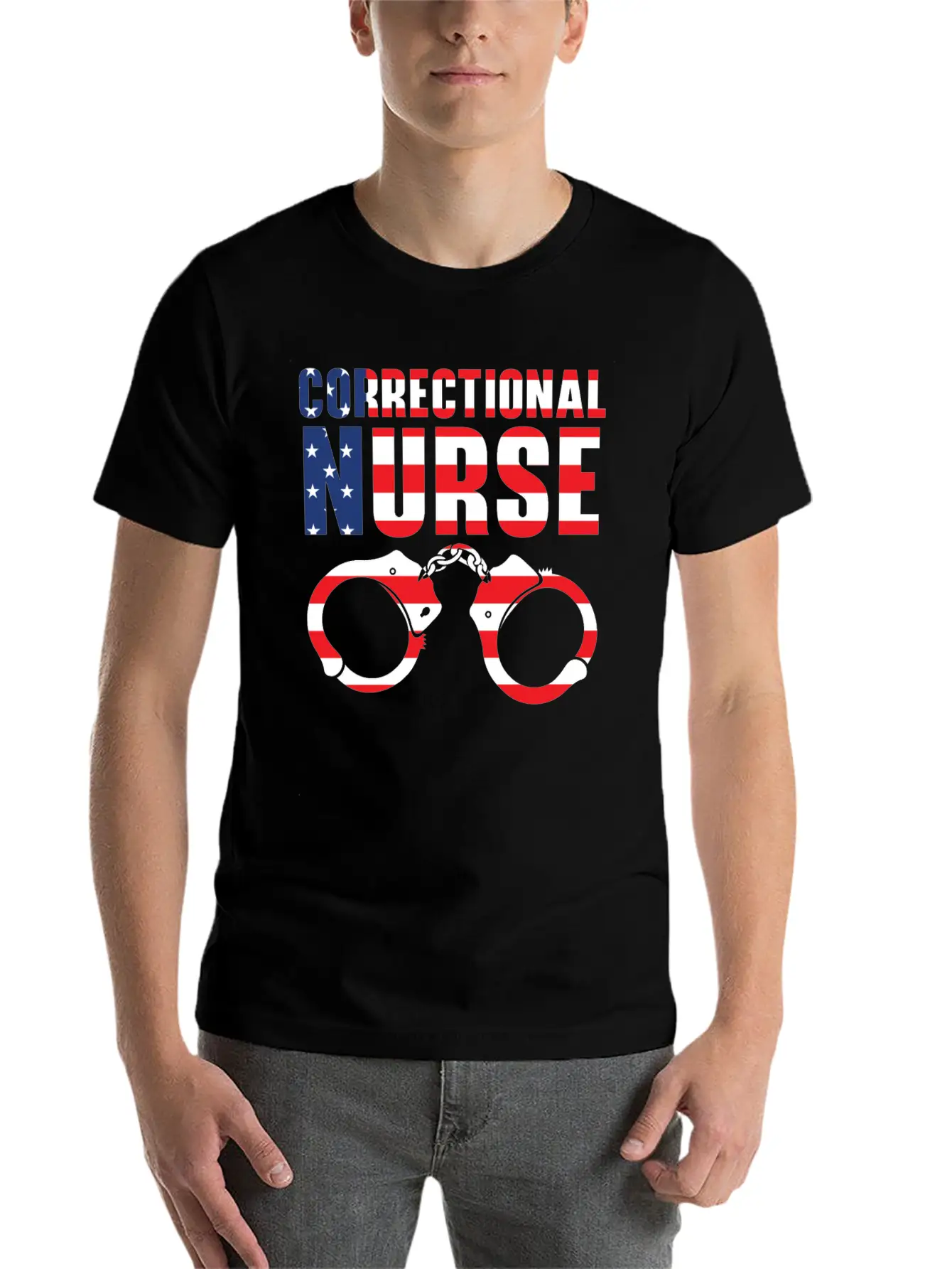 Correctional Nurse Medical Worker Prison Nurse USA Stylish Everyday T-Shirt – Unisex Basic Cotton Tee
