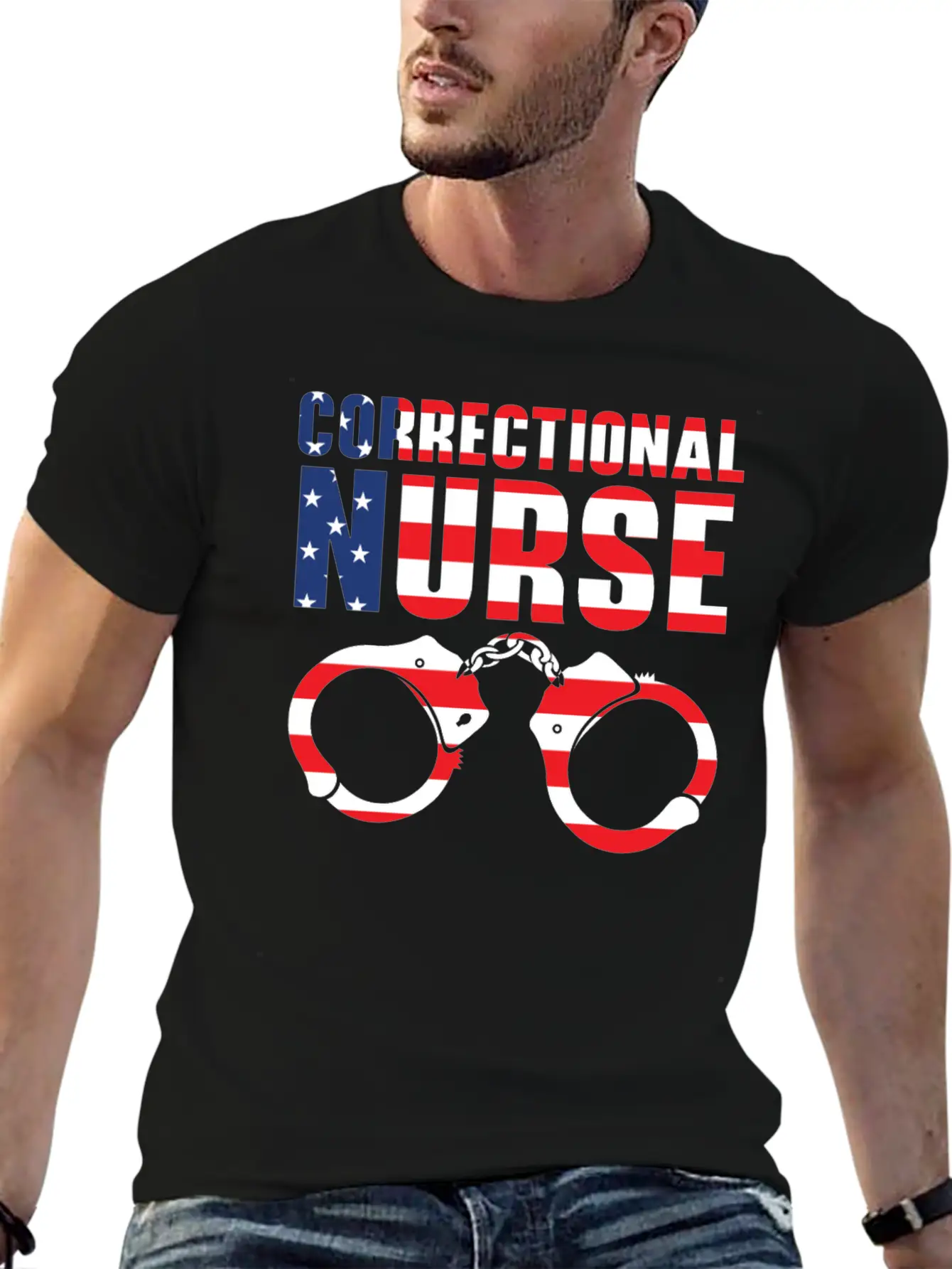 Correctional Nurse Medical Worker Prison Nurse USA Stylish Everyday T-Shirt – Unisex Basic Cotton Tee