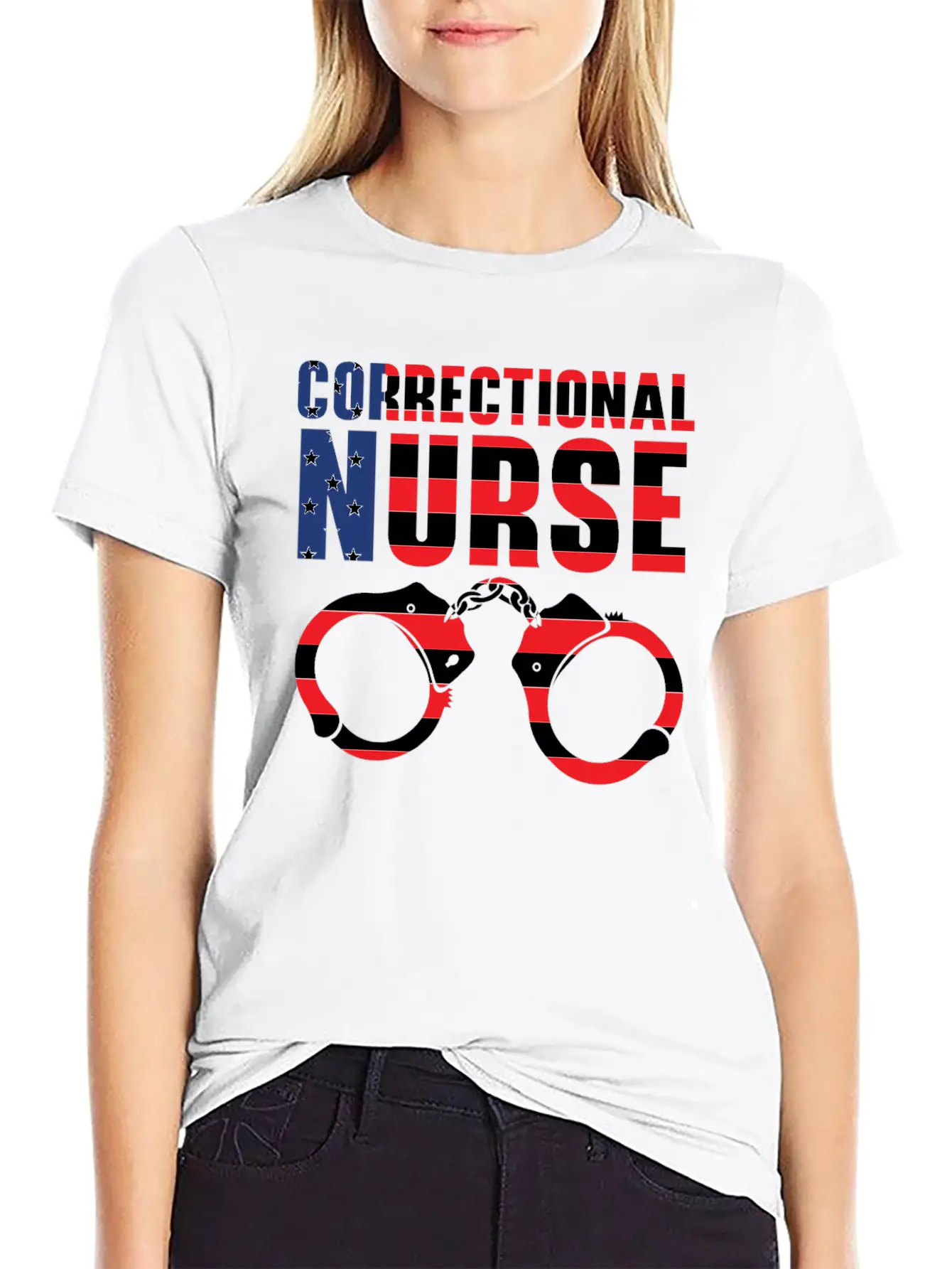 Correctional Nurse Medical Worker Prison Nurse USA Stylish Everyday T-Shirt – Unisex Basic Cotton Tee