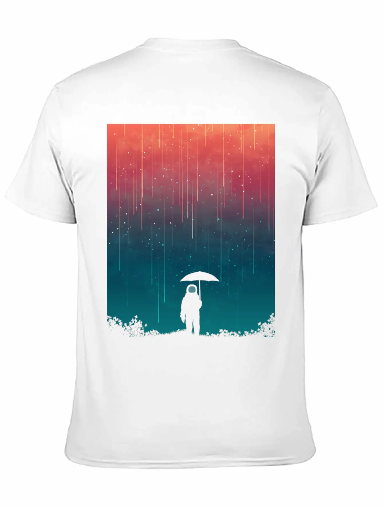 Cosmic Downpour Unisex Casual T-Shirt – Clean Design For Daily Comfort