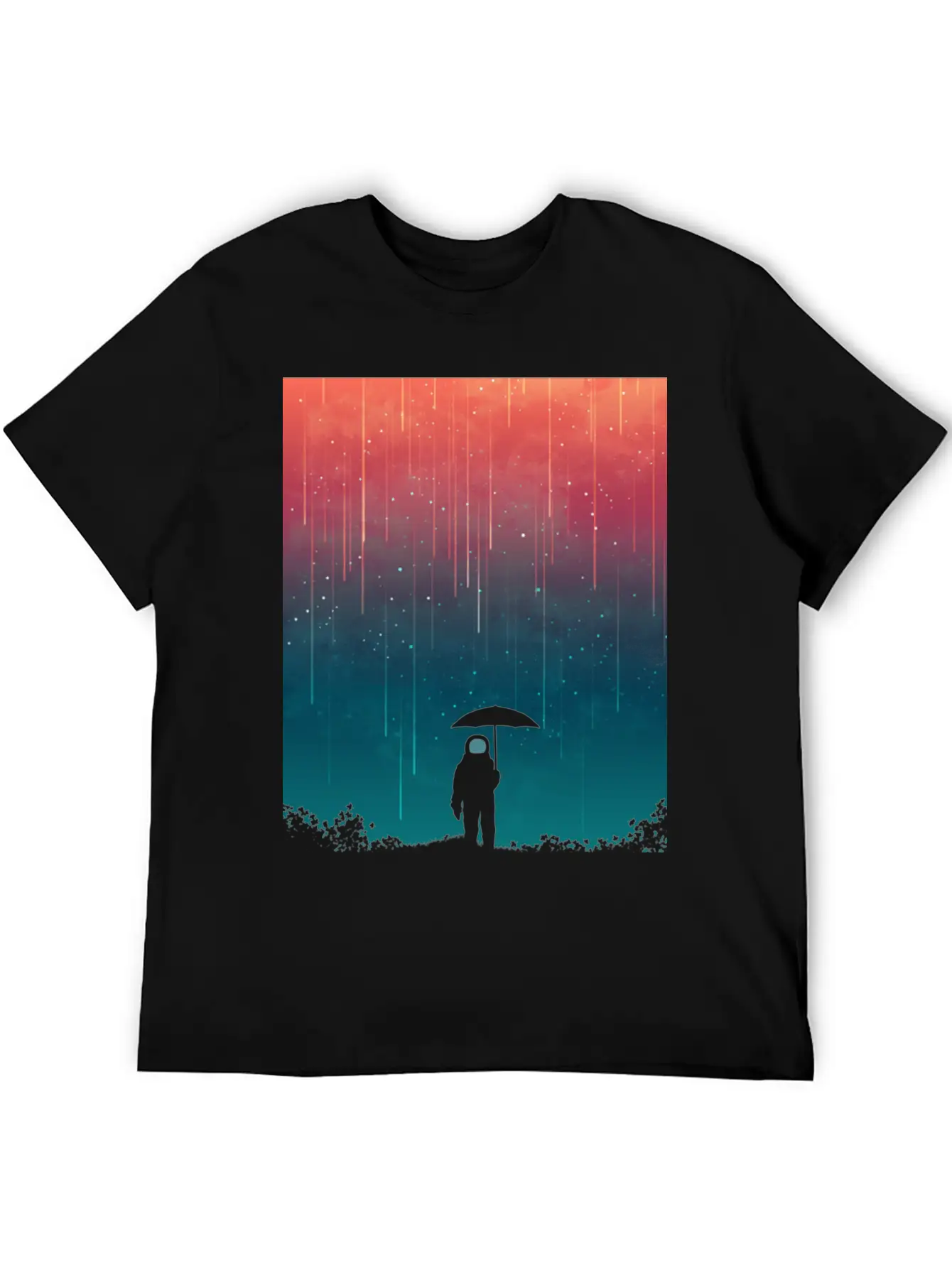 Cosmic Downpour Unisex Casual T-Shirt – Clean Design For Daily Comfort