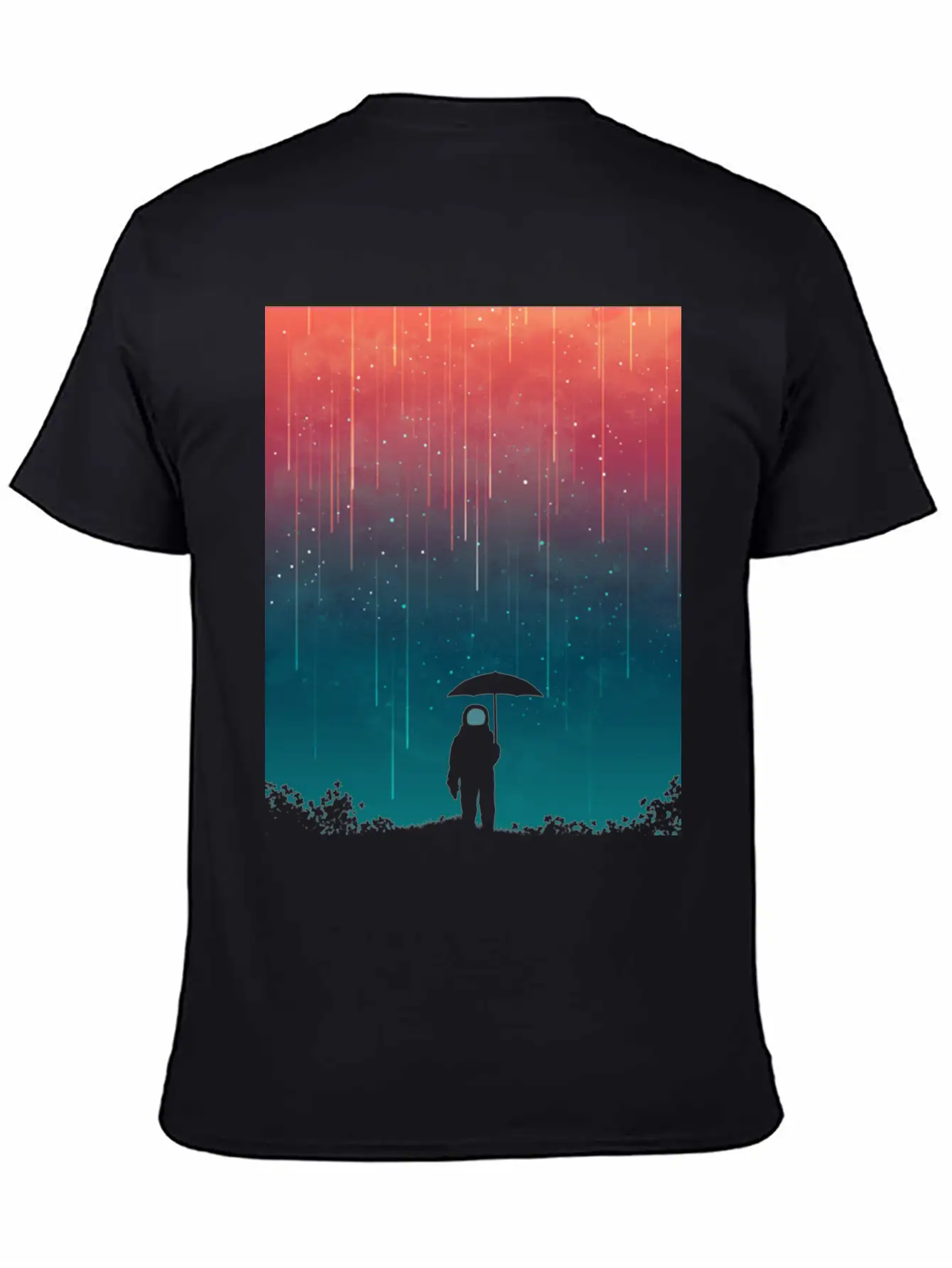Cosmic Downpour Unisex Casual T-Shirt – Clean Design For Daily Comfort