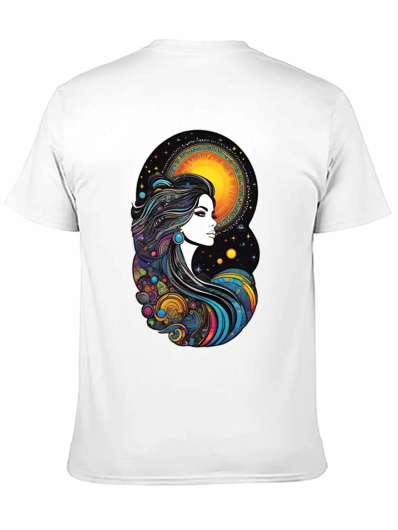 Cosmic Goddess Of Creation Unisex Short Sleeve Soft Cotton T-Shirt – Casual Everyday Wear