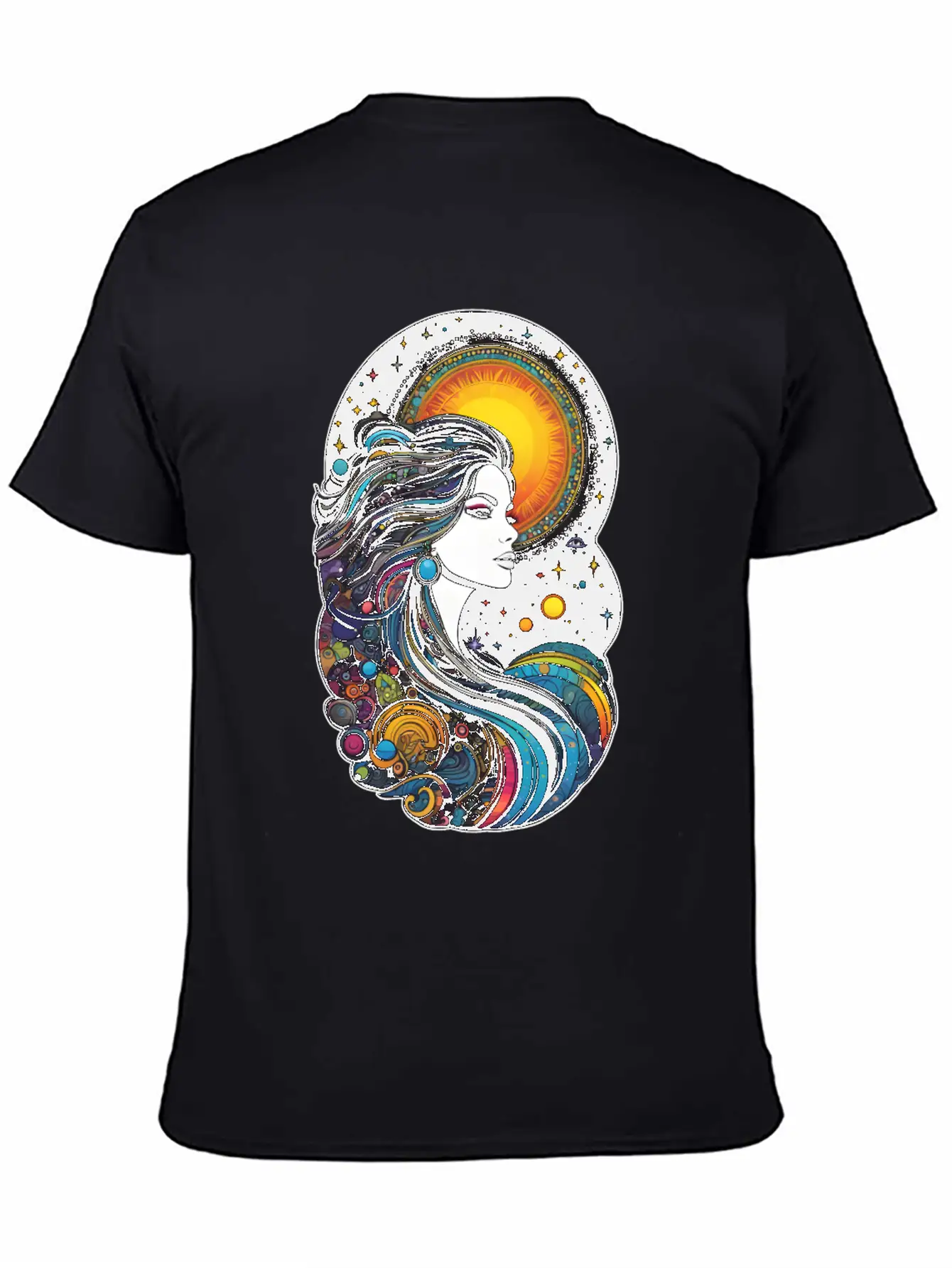 Cosmic Goddess Of Creation Unisex Short Sleeve Soft Cotton T-Shirt – Casual Everyday Wear
