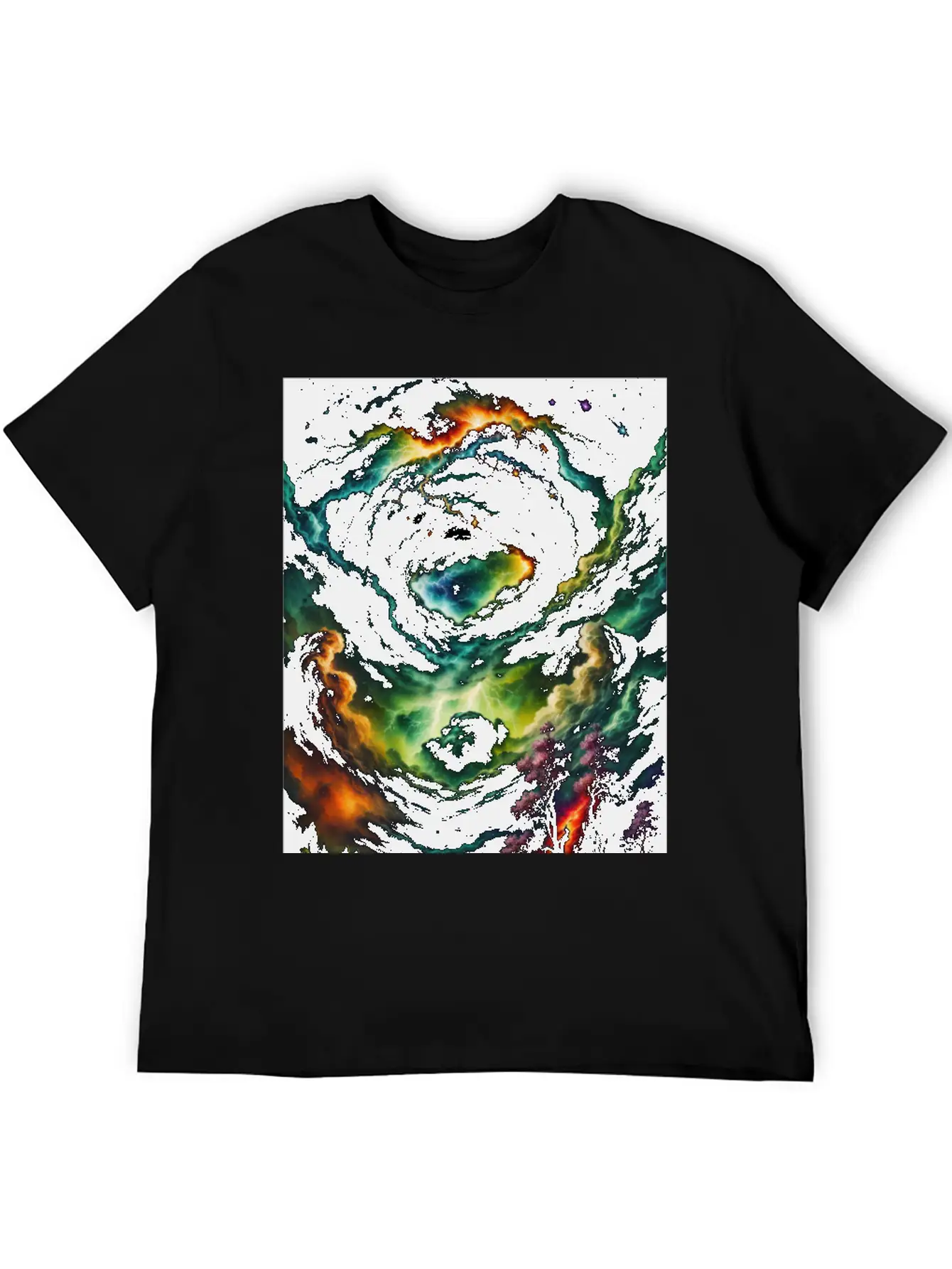 Cosmic Landscape Unisex Short Sleeve Soft Cotton T-Shirt – Casual Everyday Wear