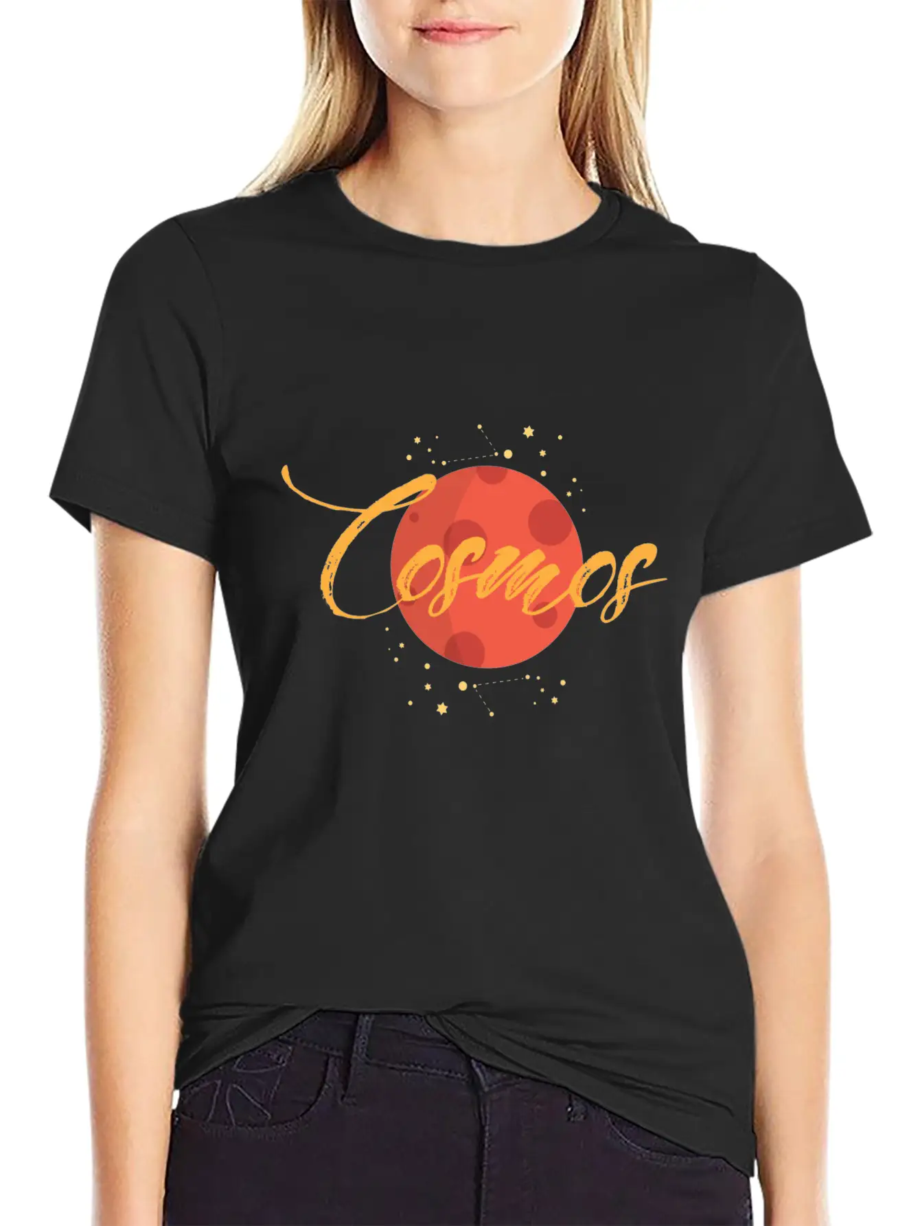 Cosmos Comfortable Minimalist Graphic Tee – Summer Style Essential