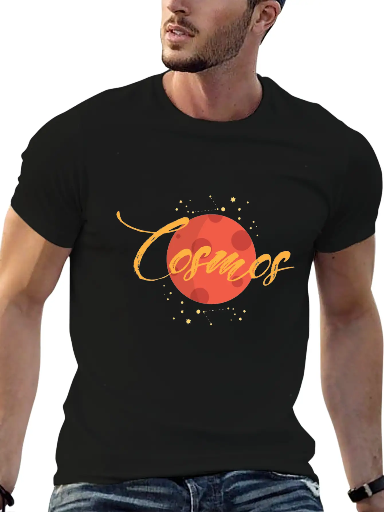 Cosmos Comfortable Minimalist Graphic Tee – Summer Style Essential