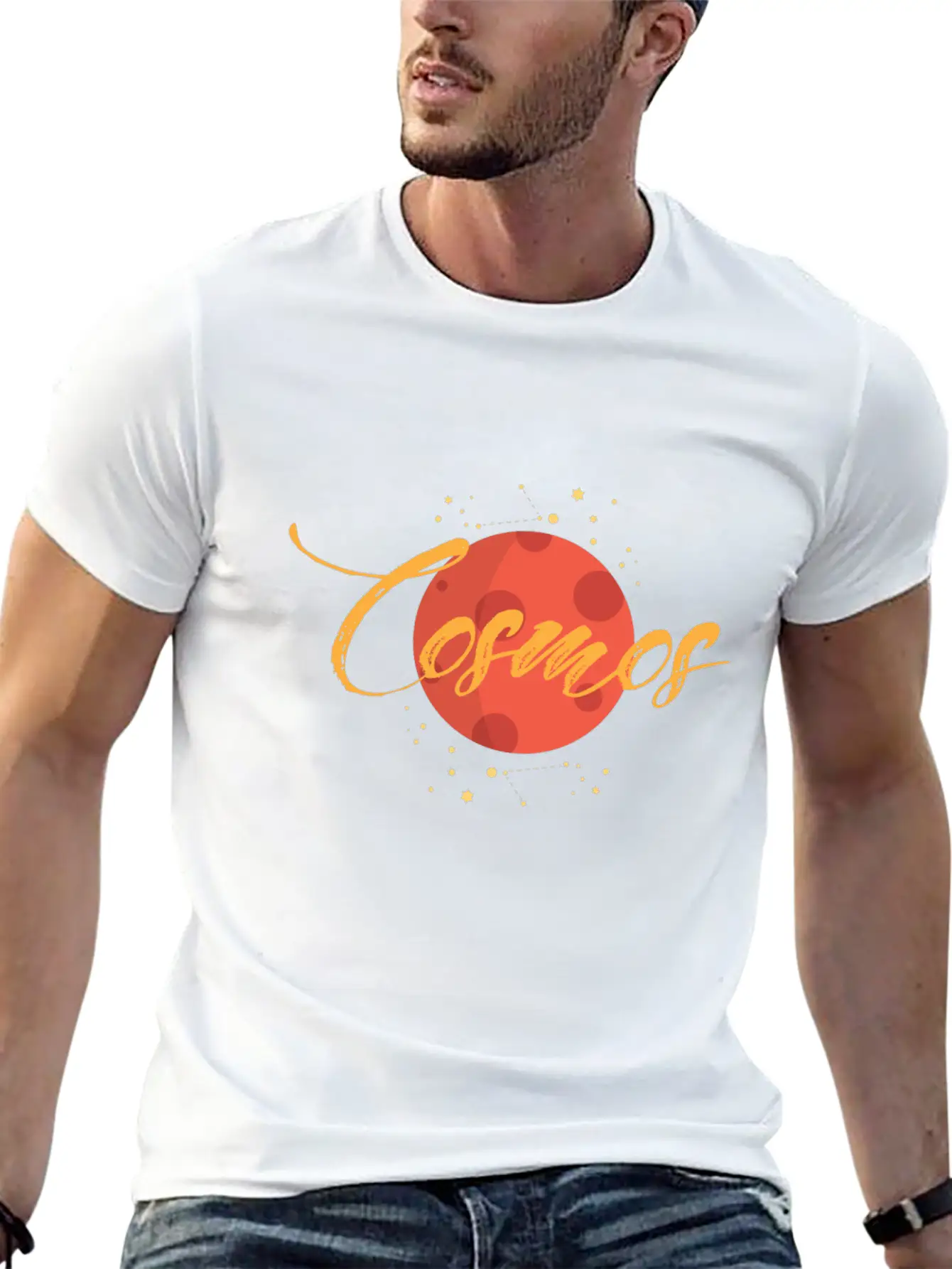 Cosmos Comfortable Minimalist Graphic Tee – Summer Style Essential