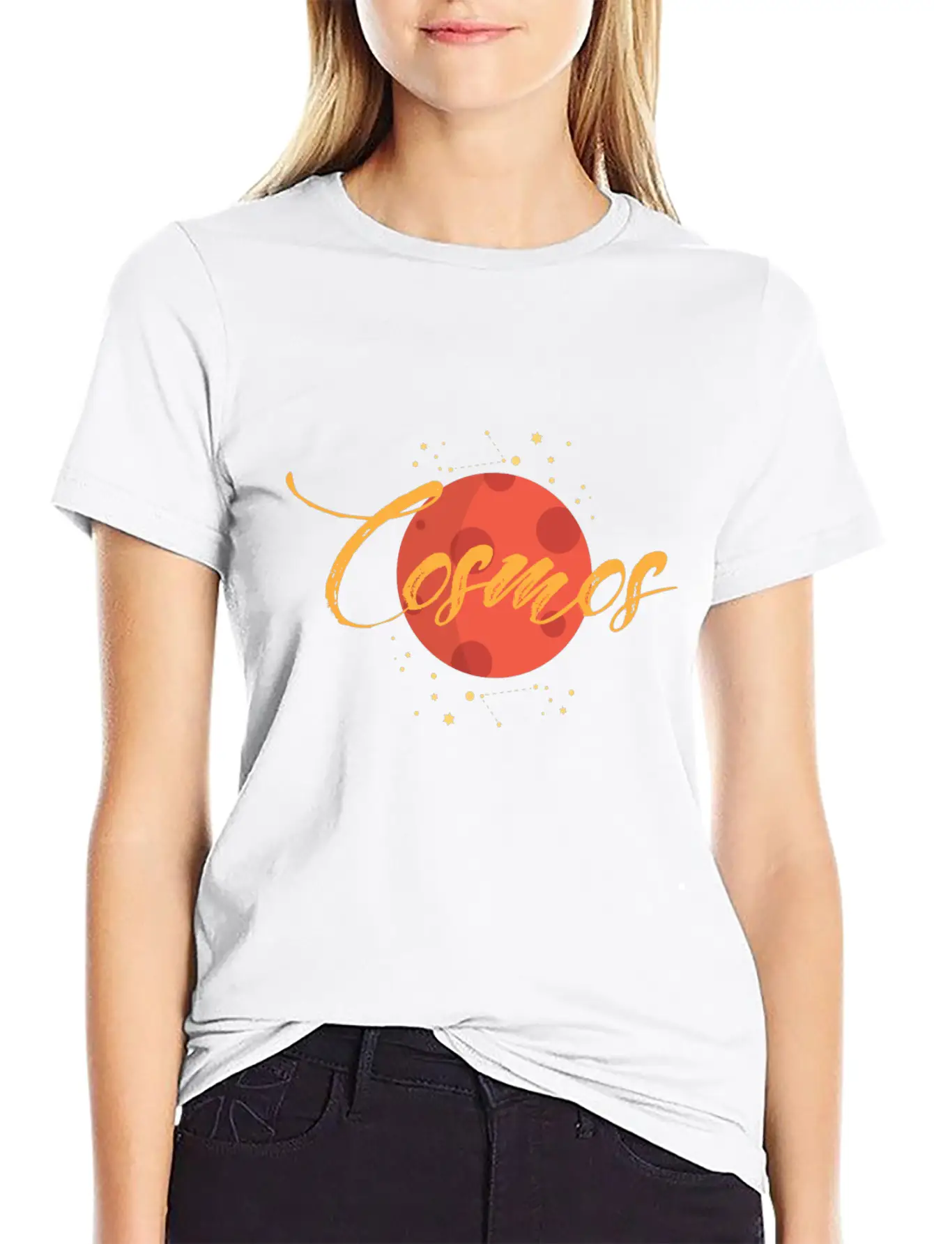Cosmos Comfortable Minimalist Graphic Tee – Summer Style Essential