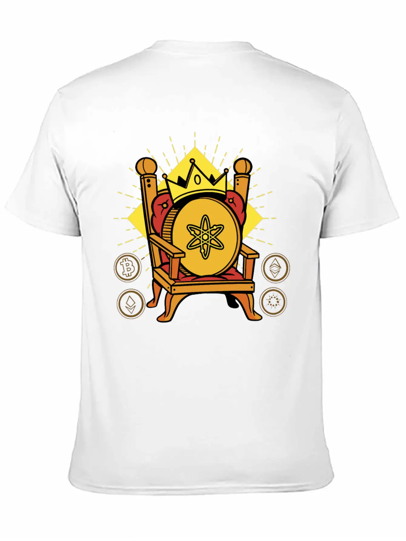 Cosmos Is King Crypto Timeless Short Sleeve Tee – Comfy And Minimalist Design