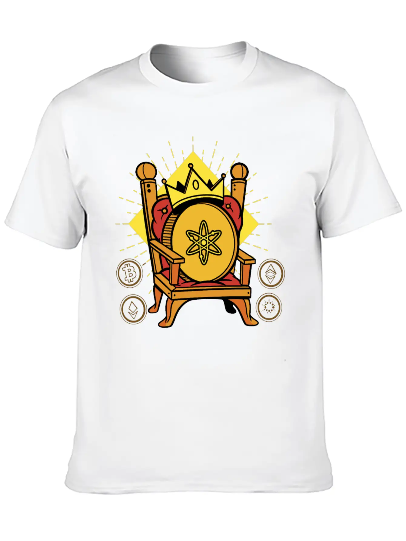 Cosmos Is King Crypto Timeless Short Sleeve Tee – Comfy And Minimalist Design