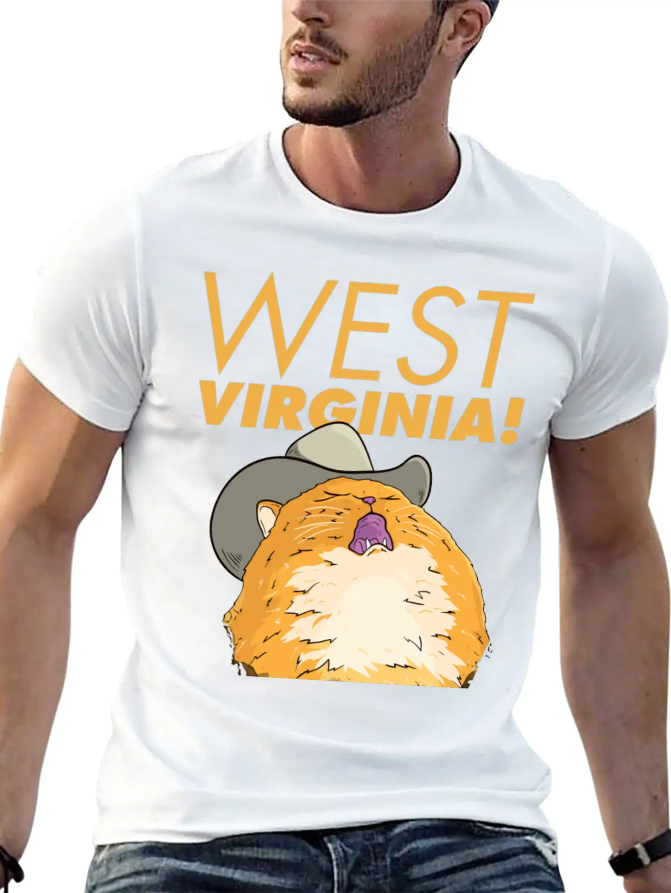 Country Cat Singing Meme Unisex Casual T-Shirt – Clean Design For Daily Comfort