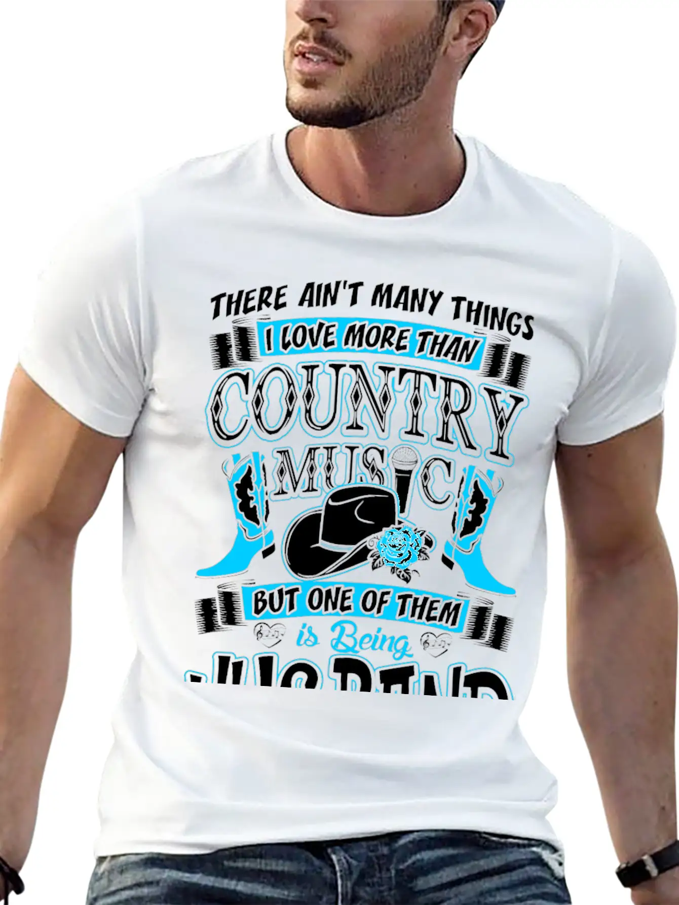 Country Music Husband Stylish Everyday T-Shirt – Unisex Basic Cotton Tee
