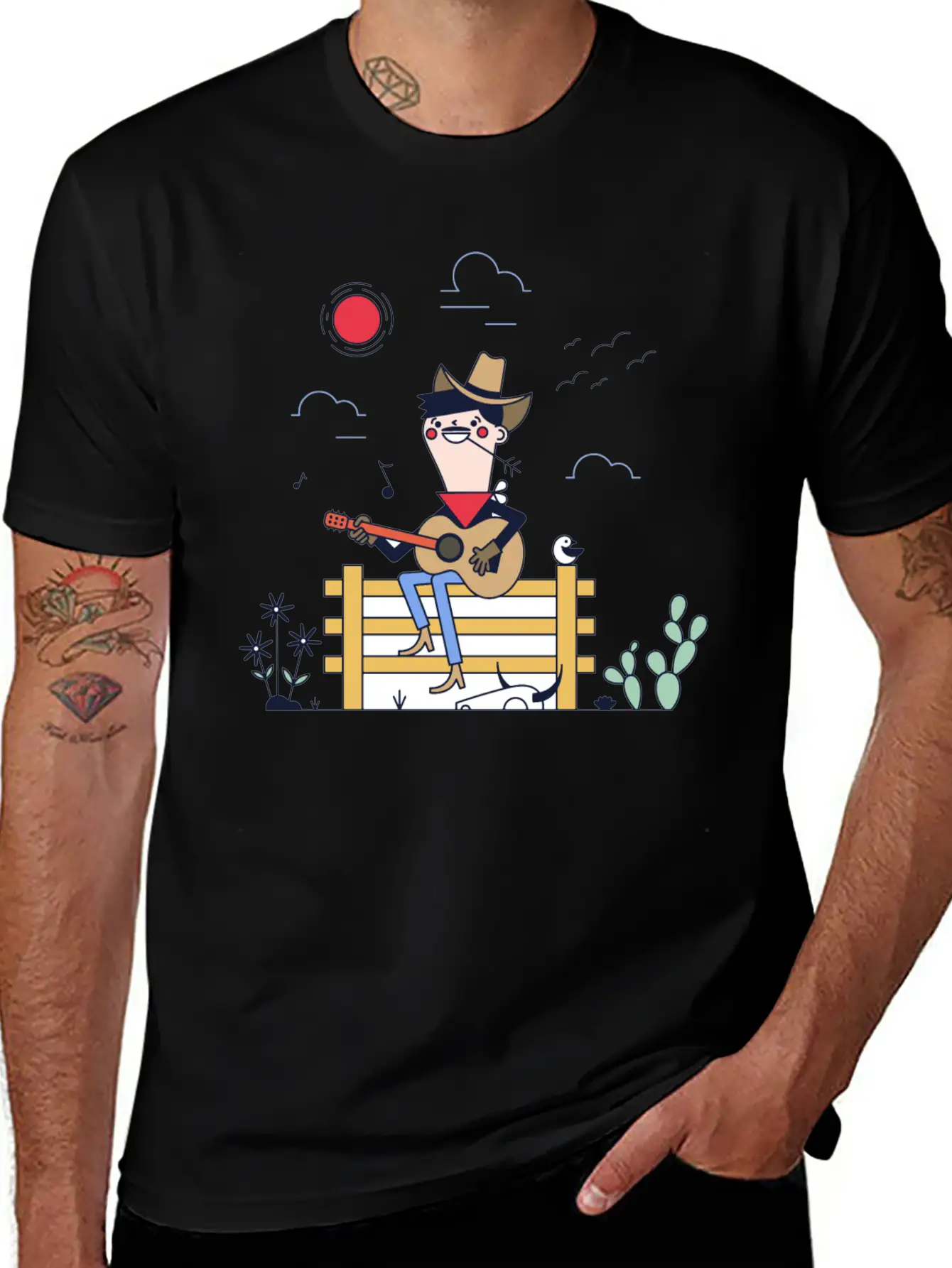 Country Singer Unisex Short Sleeve Soft Cotton T-Shirt – Casual Everyday Wear