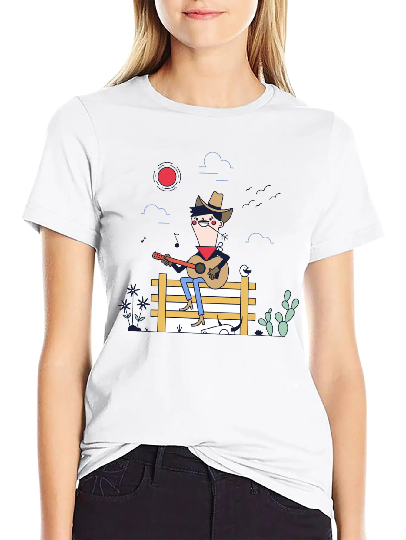 Country Singer Unisex Short Sleeve Soft Cotton T-Shirt – Casual Everyday Wear