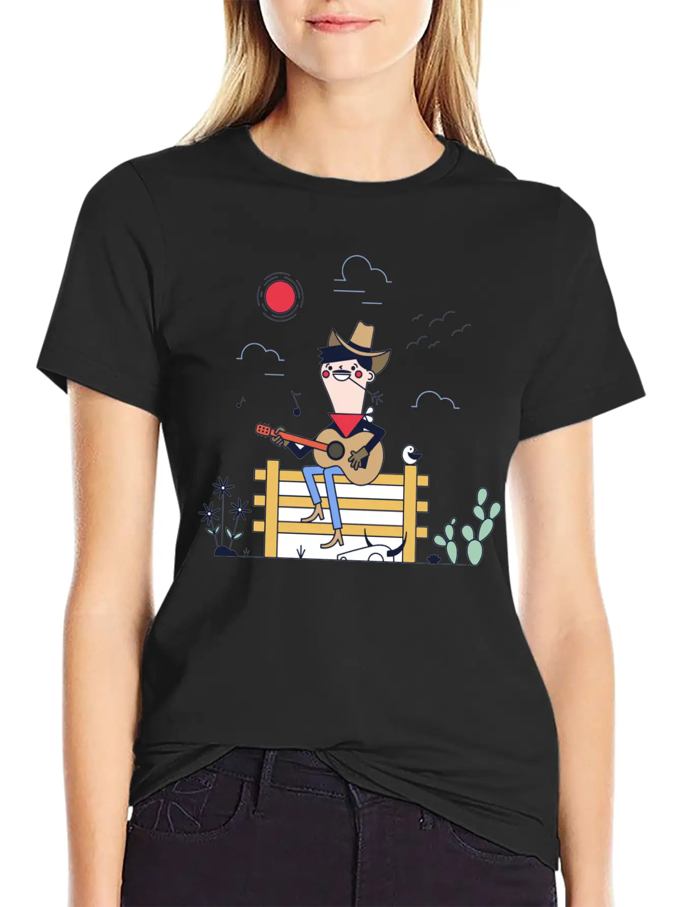 Country Singer Unisex Short Sleeve Soft Cotton T-Shirt – Casual Everyday Wear