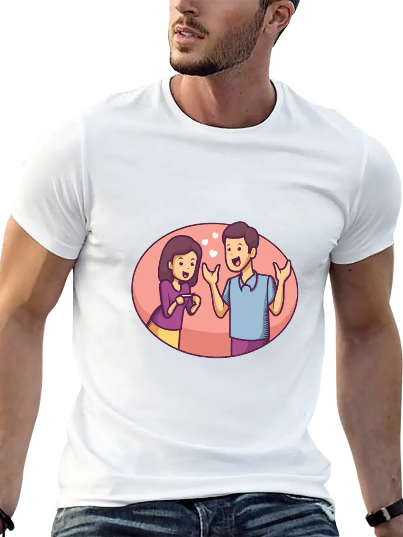 Couple Expecting Pregnancy Stylish Everyday T-Shirt – Unisex Basic Cotton Tee