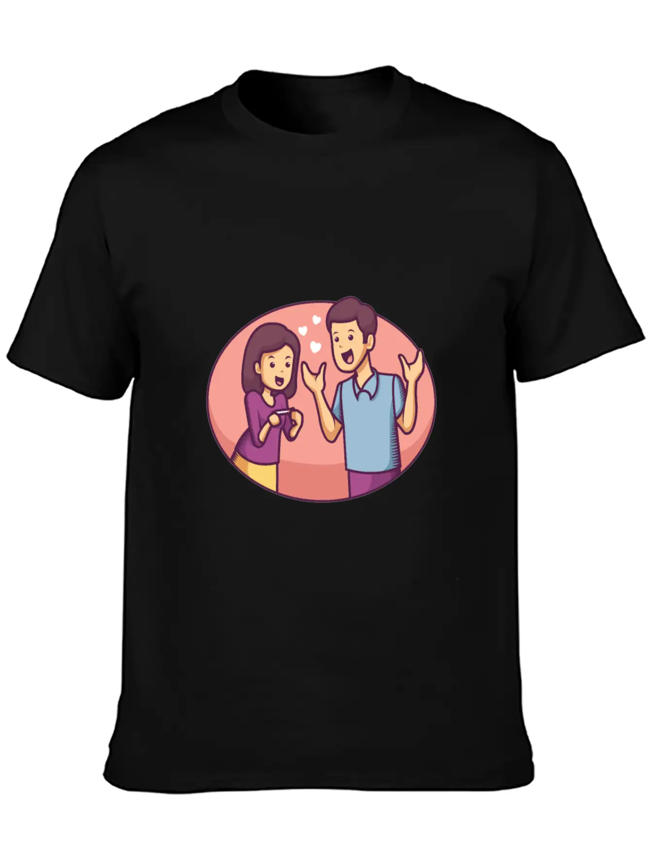 Couple Expecting Pregnancy Stylish Everyday T-Shirt – Unisex Basic Cotton Tee
