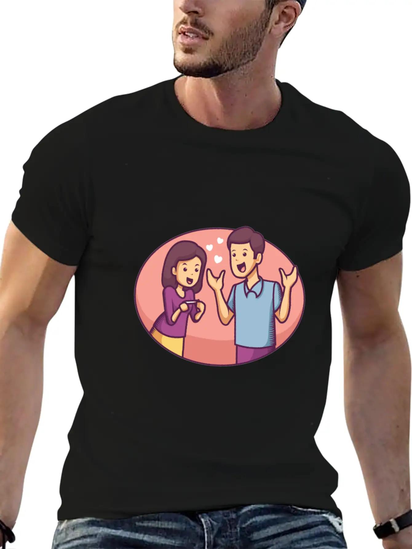 Couple Expecting Pregnancy Stylish Everyday T-Shirt – Unisex Basic Cotton Tee