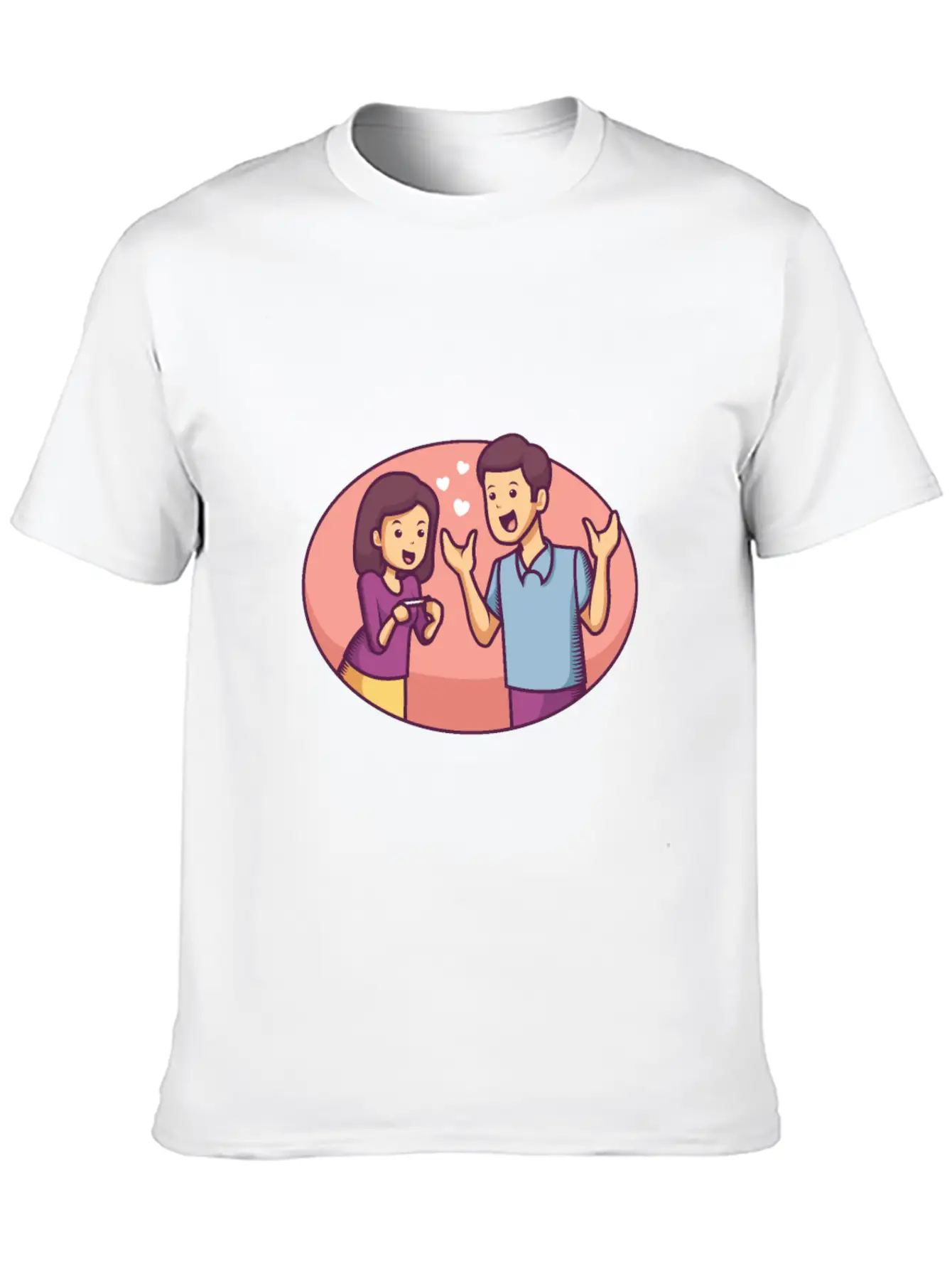 Couple Expecting Pregnancy Stylish Everyday T-Shirt – Unisex Basic Cotton Tee