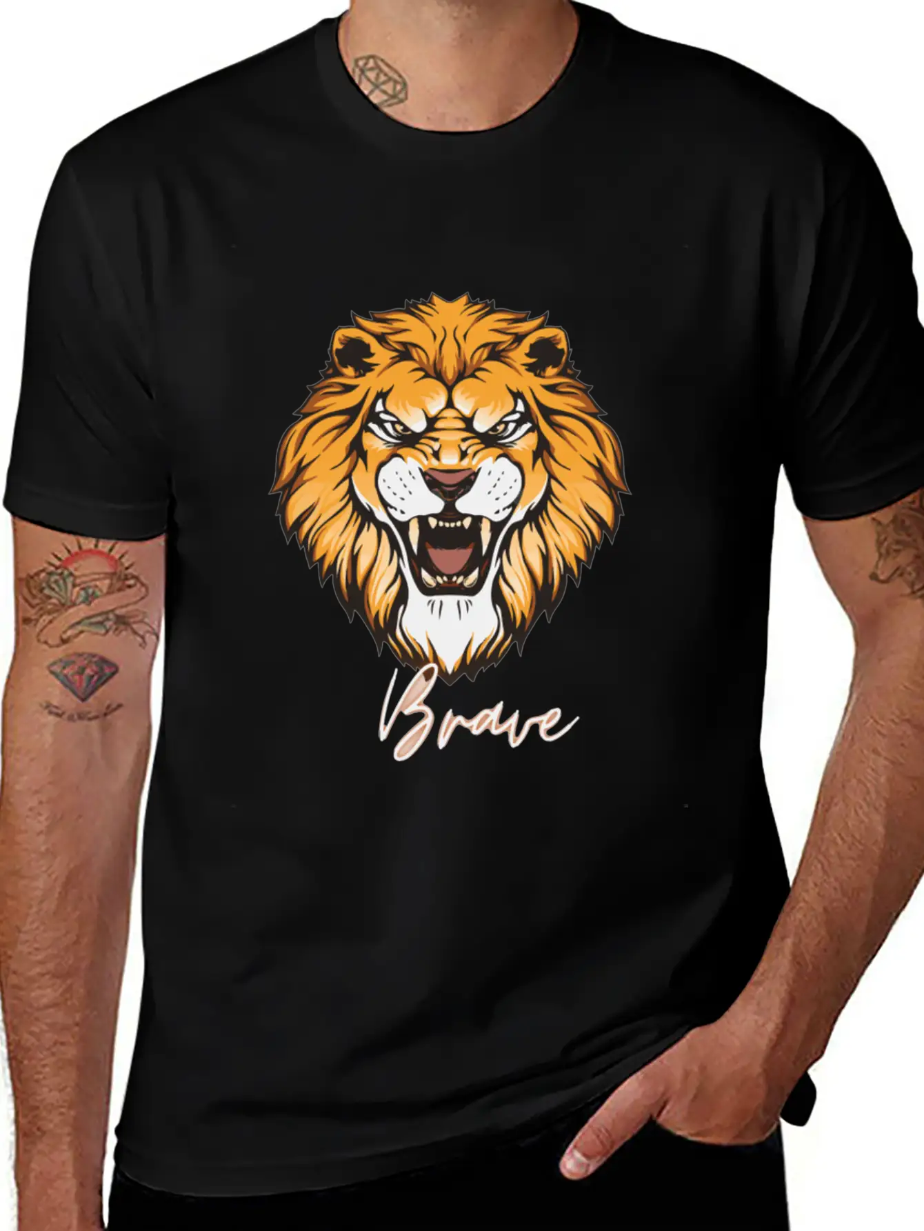 Courage Unisex Short Sleeve Soft Cotton T-Shirt – Casual Everyday Wear