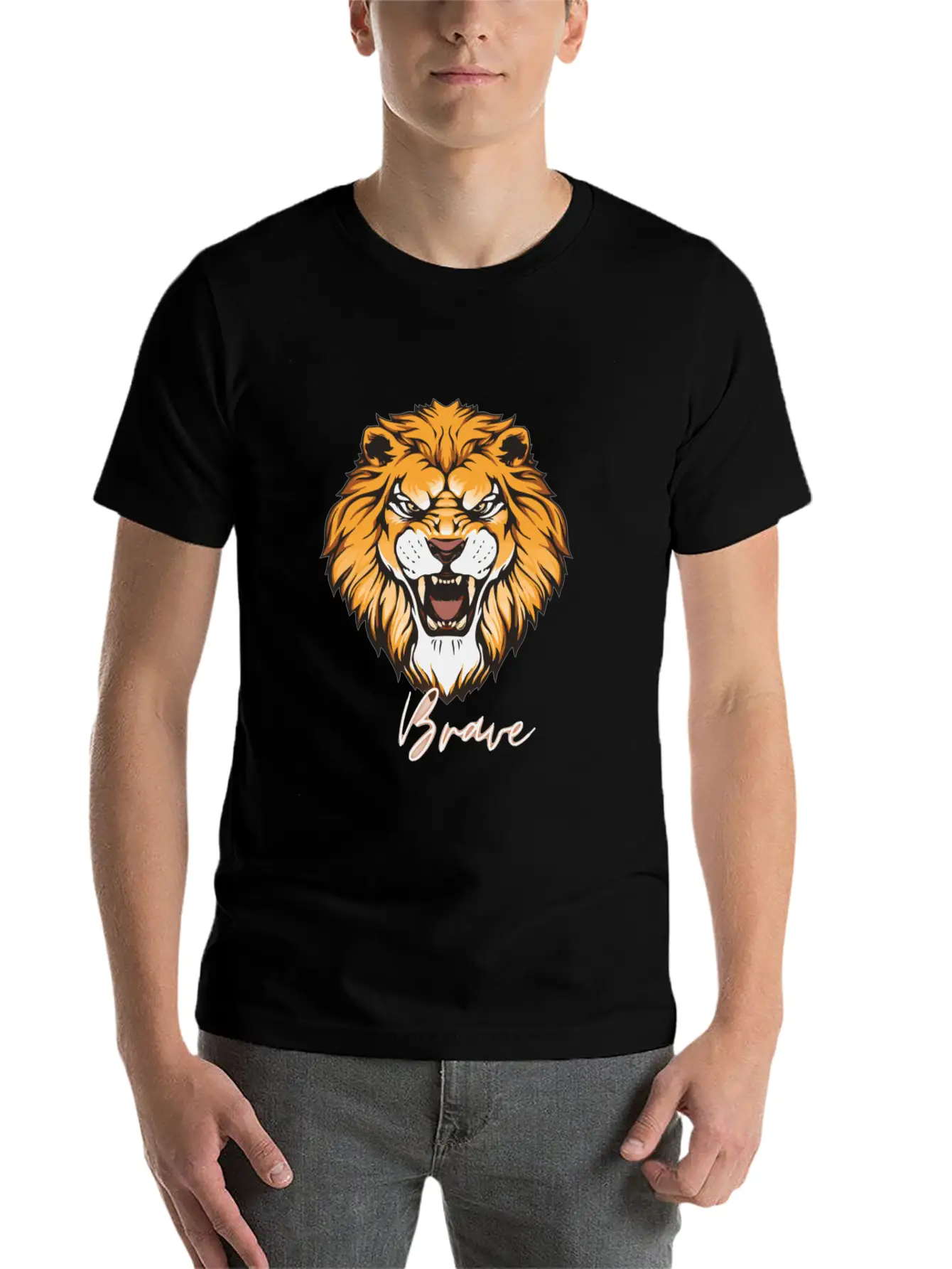 Courage Unisex Short Sleeve Soft Cotton T-Shirt – Casual Everyday Wear