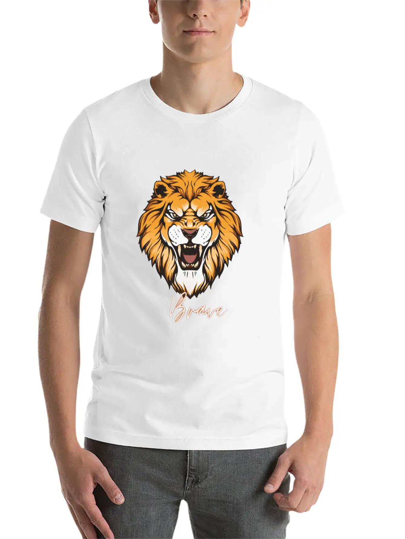 Courage Unisex Short Sleeve Soft Cotton T-Shirt – Casual Everyday Wear