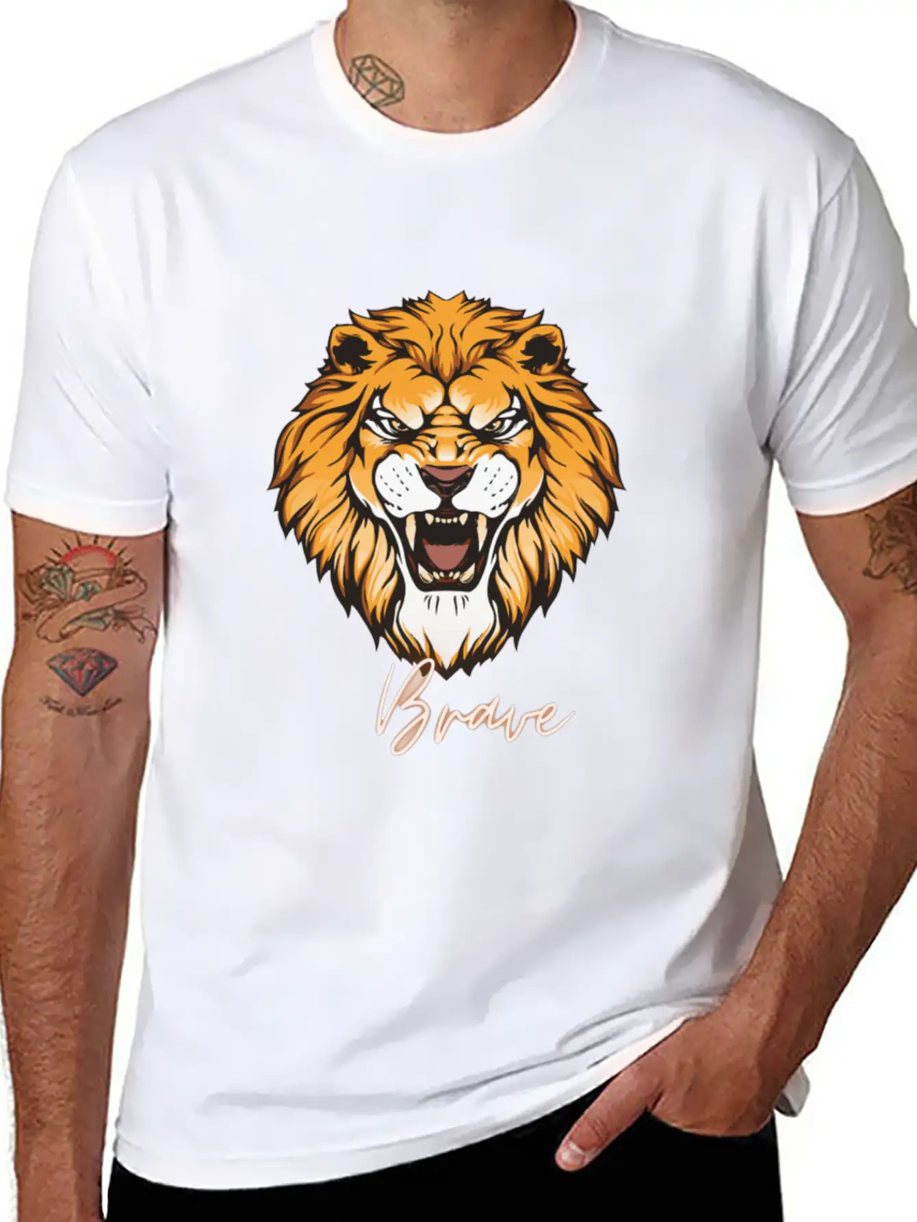 Courage Unisex Short Sleeve Soft Cotton T-Shirt – Casual Everyday Wear