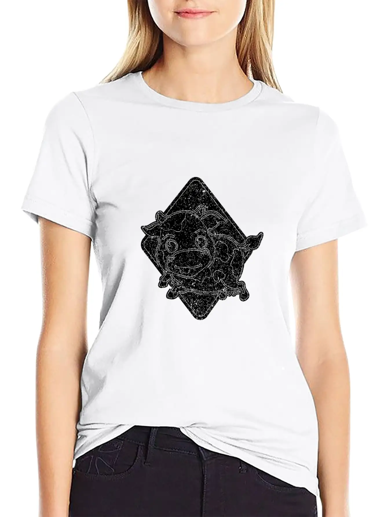 Cow Bull Animal Unisex Short Sleeve Soft Cotton T-Shirt – Casual Everyday Wear