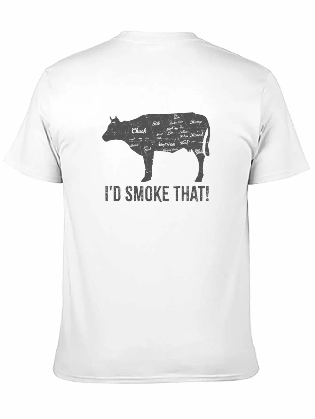 Cow I'd Smoke That BBQ Fathers Day Comfortable Minimalist Graphic Tee – Summer Style Essential